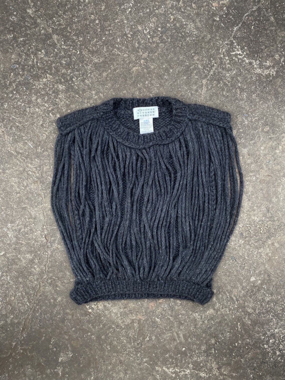 image of Maison Margiela Maison Martin Margiela Wool Alpaca Cape Vest Size S/m in Grey, Men's