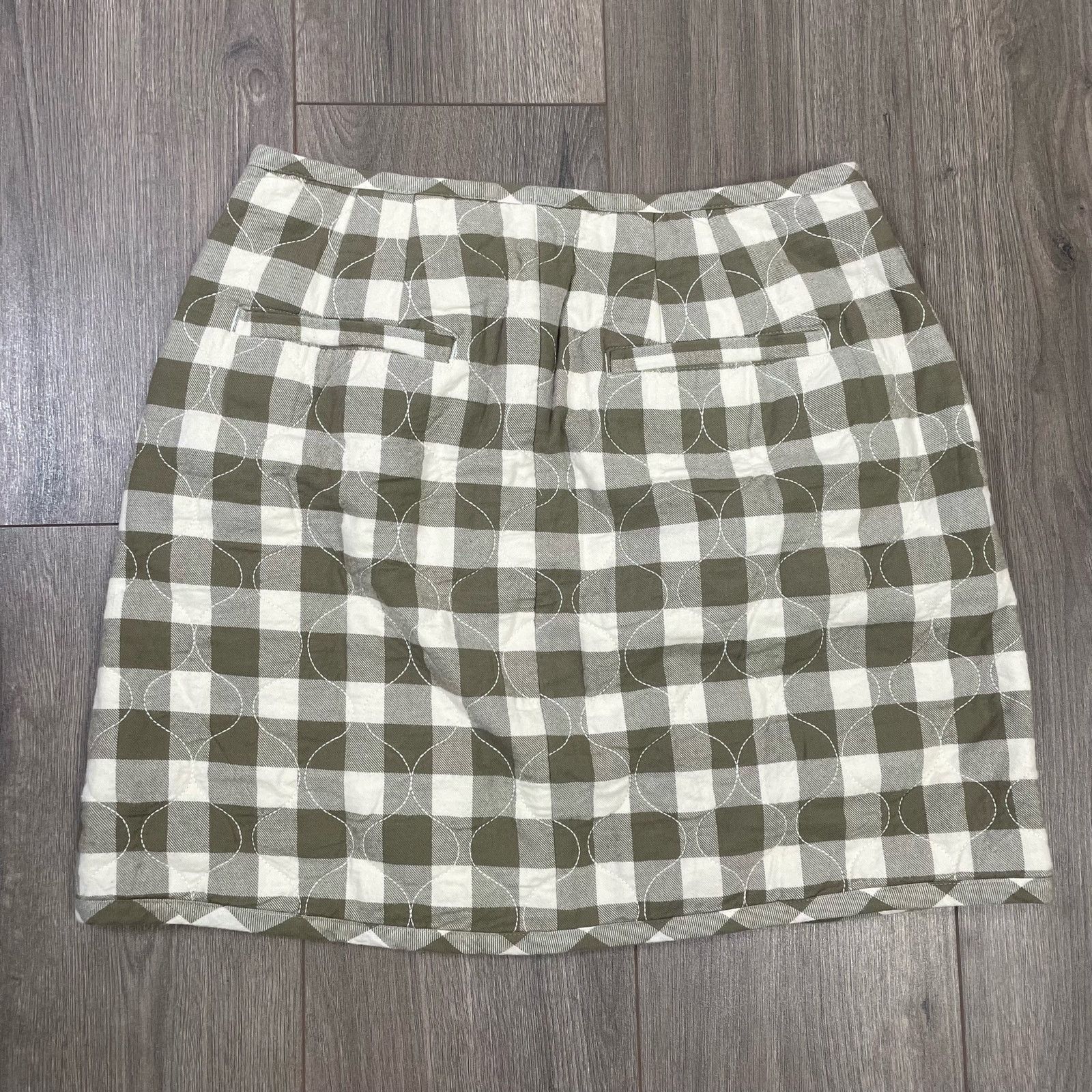 Madewell Madewell Curvy Quilted Flannel Check Mini Skirt US Women's 4 Size 27" / US 4 / IT 40 - 2 Thumbnail