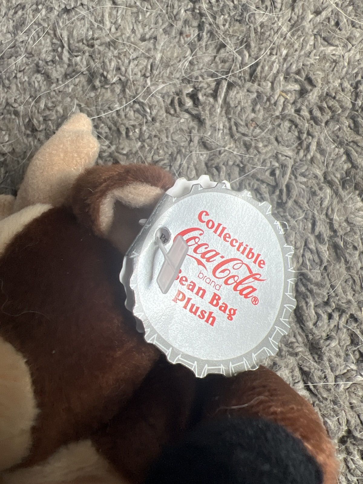 Coca Cola 1997 Coca-Cola Reindeer With Bottle Bean Bag Plush Size ONE SIZE - 3 Thumbnail
