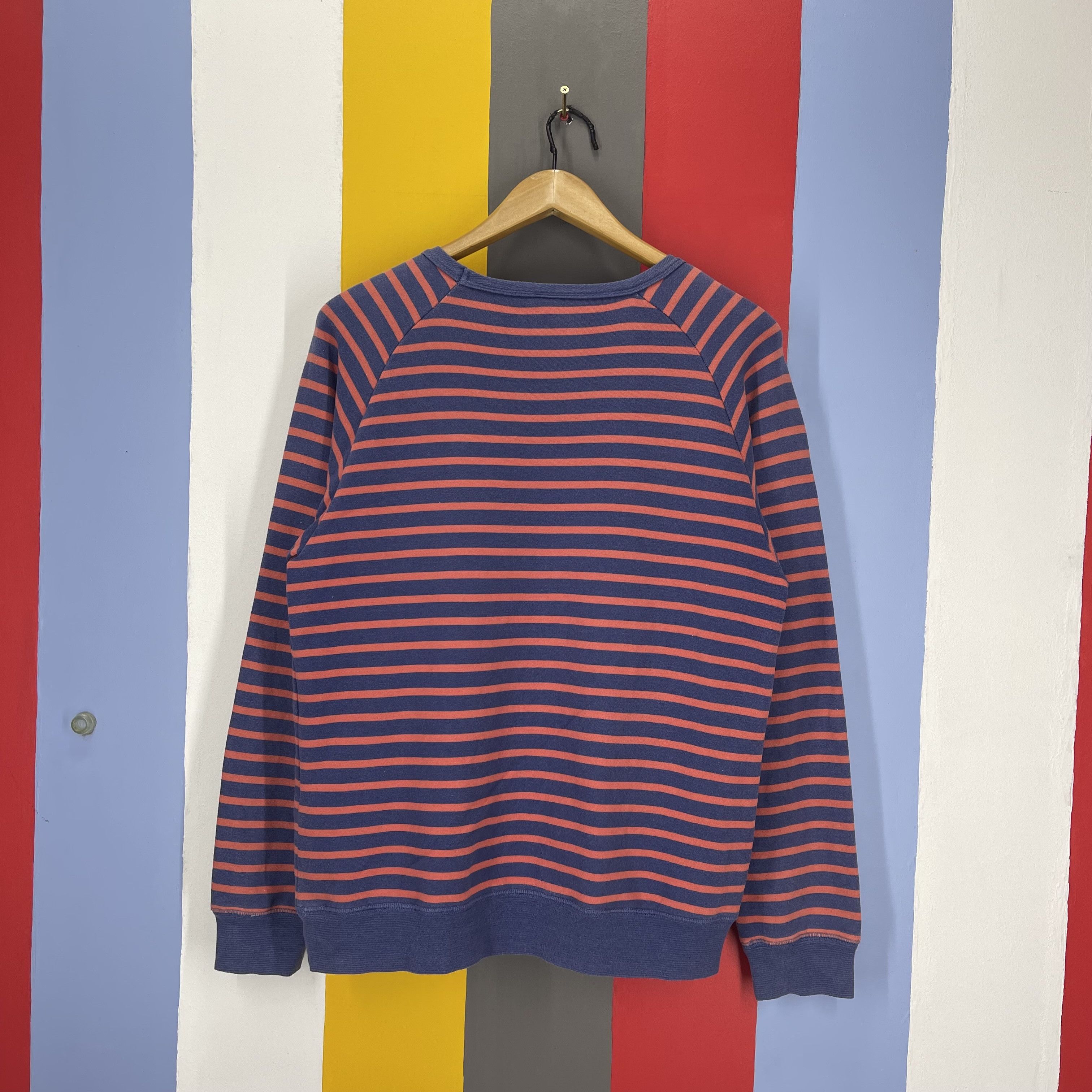 Japanese Brand CLOTHES OIL CLOTHING SERVICES Stripe Sweatshirt #2016/14 Size US M / EU 48-50 / 2 - 8 Thumbnail
