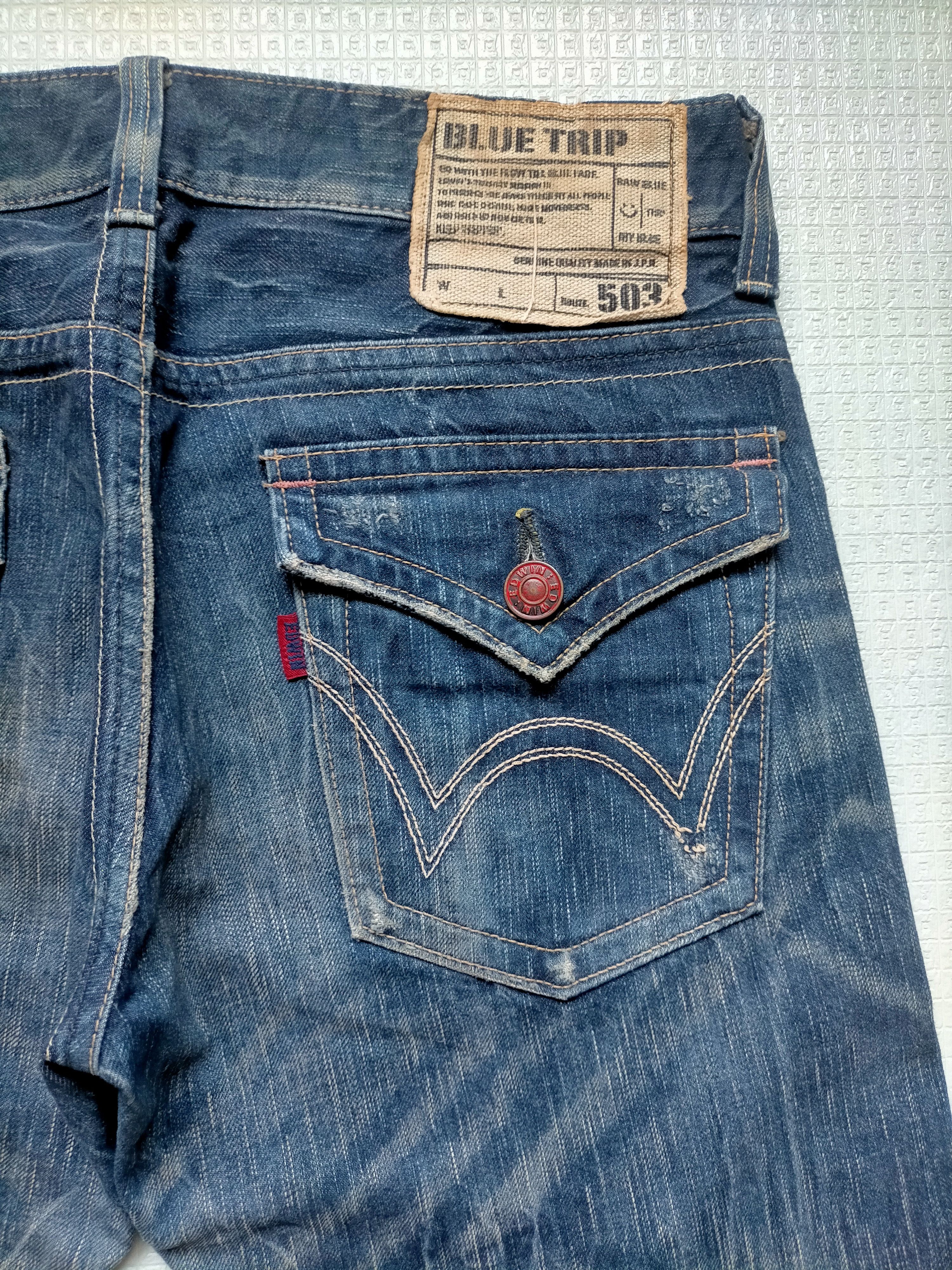 Edwin Flare Jeans Edwin 503 Blue Trip Boot cut Jeans Size US 33 - 13 Thumbnail