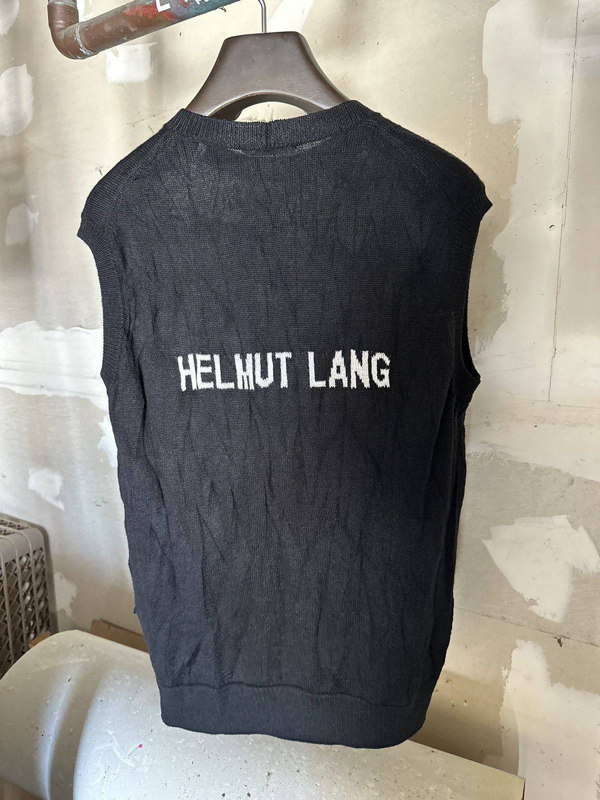 Helmut Lang BNWTS”440$” Helmut lang SLEEVELESS CRUSHED KNIT TOP Size US M / EU 48-50 / 2 - 3 Thumbnail