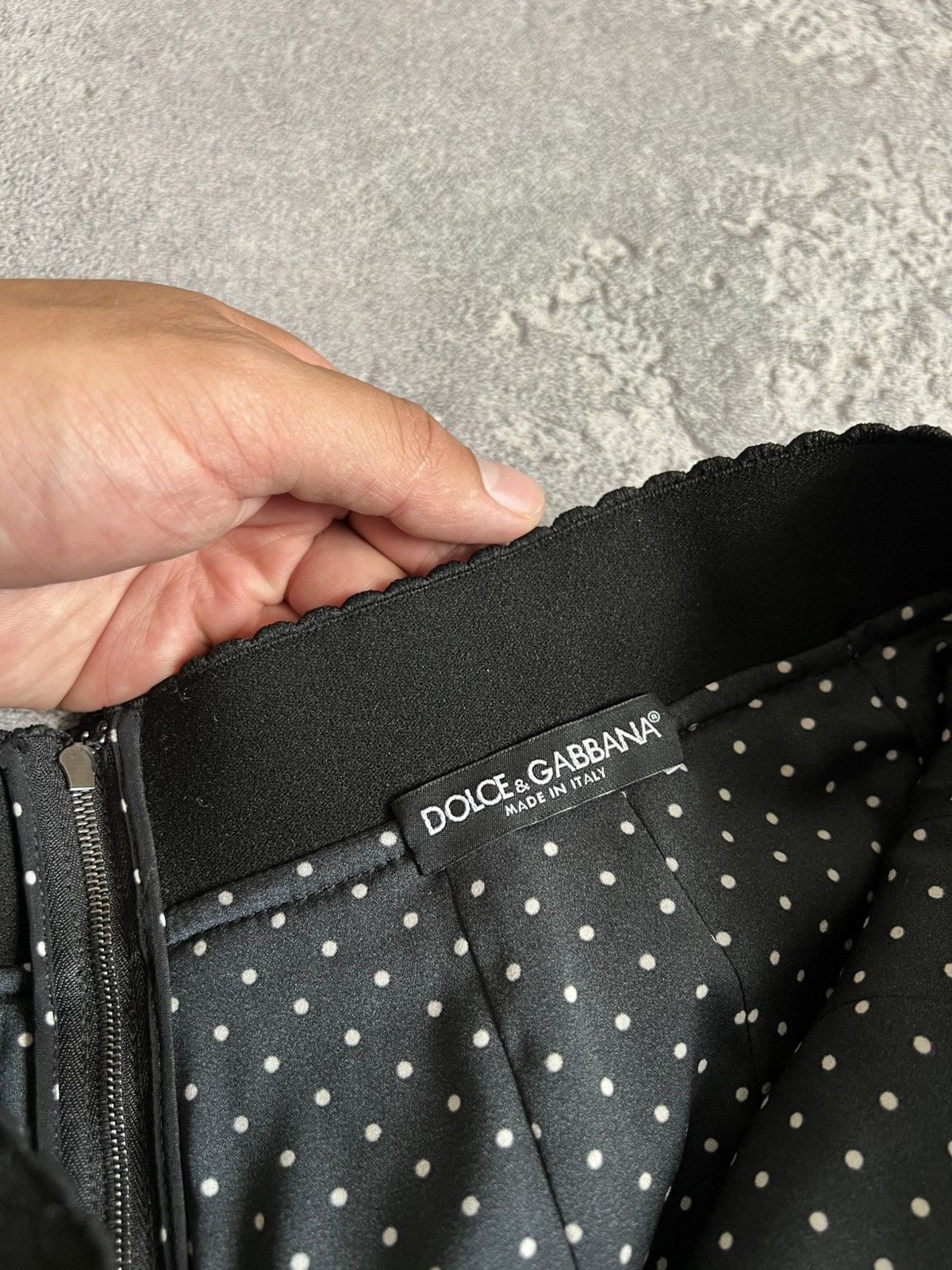 Dolce & Gabbana Dolce & Gabbana Black White Wool Boucle A-Line Midi Skirt Size 28" / US 6 / IT 42 - 7 Thumbnail