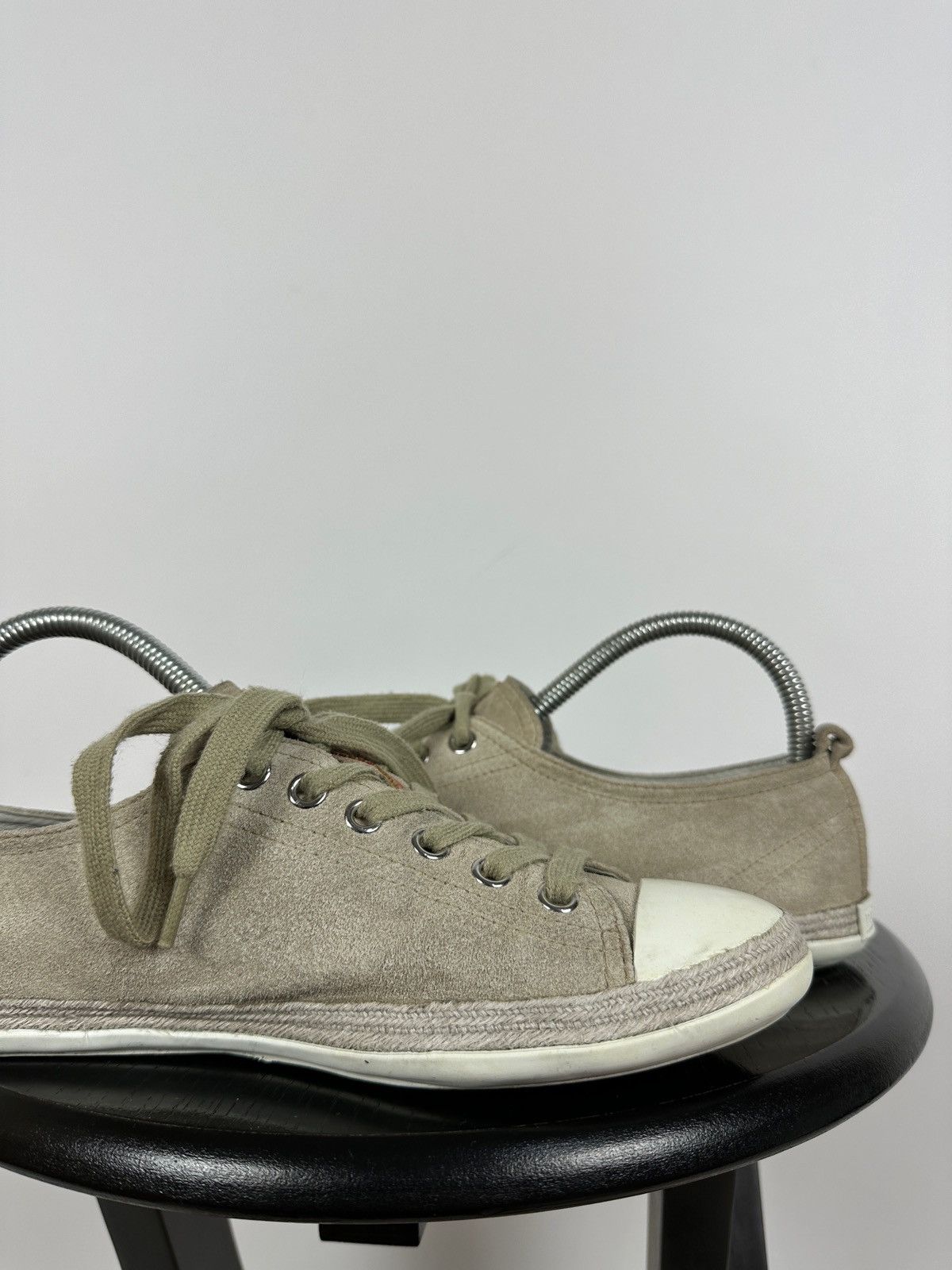 Prada Prada Suede Low Tops Red Tab Linea Rossa Trainers Sneakers Size US 8.5 / IT 38.5 - 19 Thumbnail