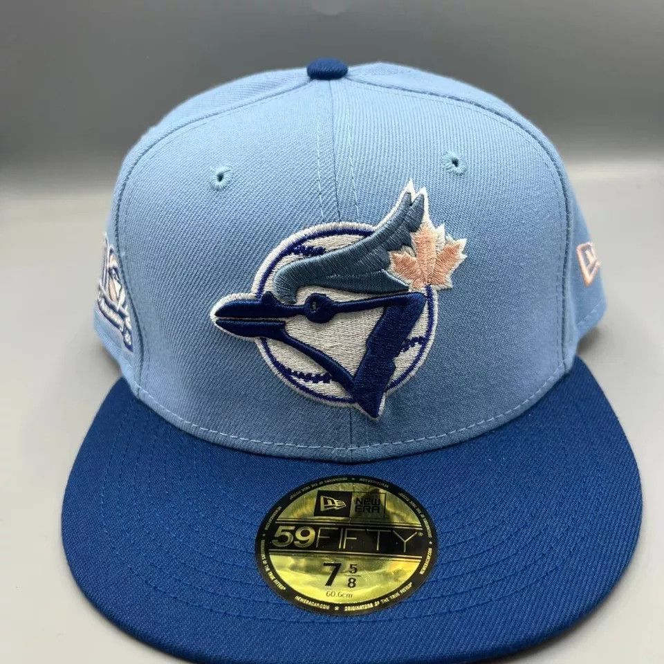 New Era Toronto Blue Jays Hat Men 7 5/8 59Fifty New Era Fitted Cap Size ONE SIZE - 2 Thumbnail