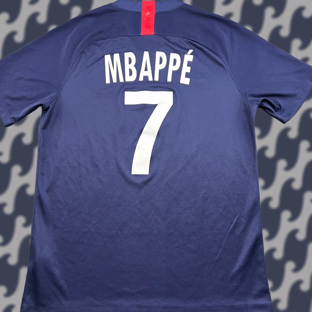Nike Nike PSG 2019 2020 Home Mbappe #7 Football Jersey Mens Medium NIke Blue Shirt Size US M / EU 48-50 / 2 - 1 Thumbnail