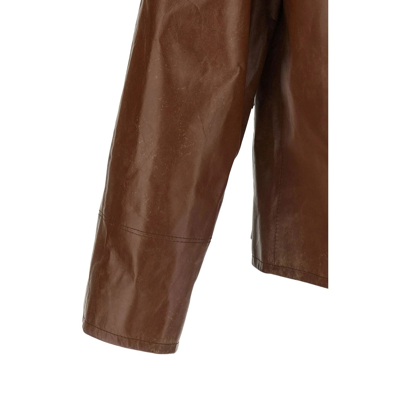 Prada PRADA Vintage Brown Leather Blouson New & Authentic (Men's s Size US L / EU 52-54 / 3 - 4 Thumbnail