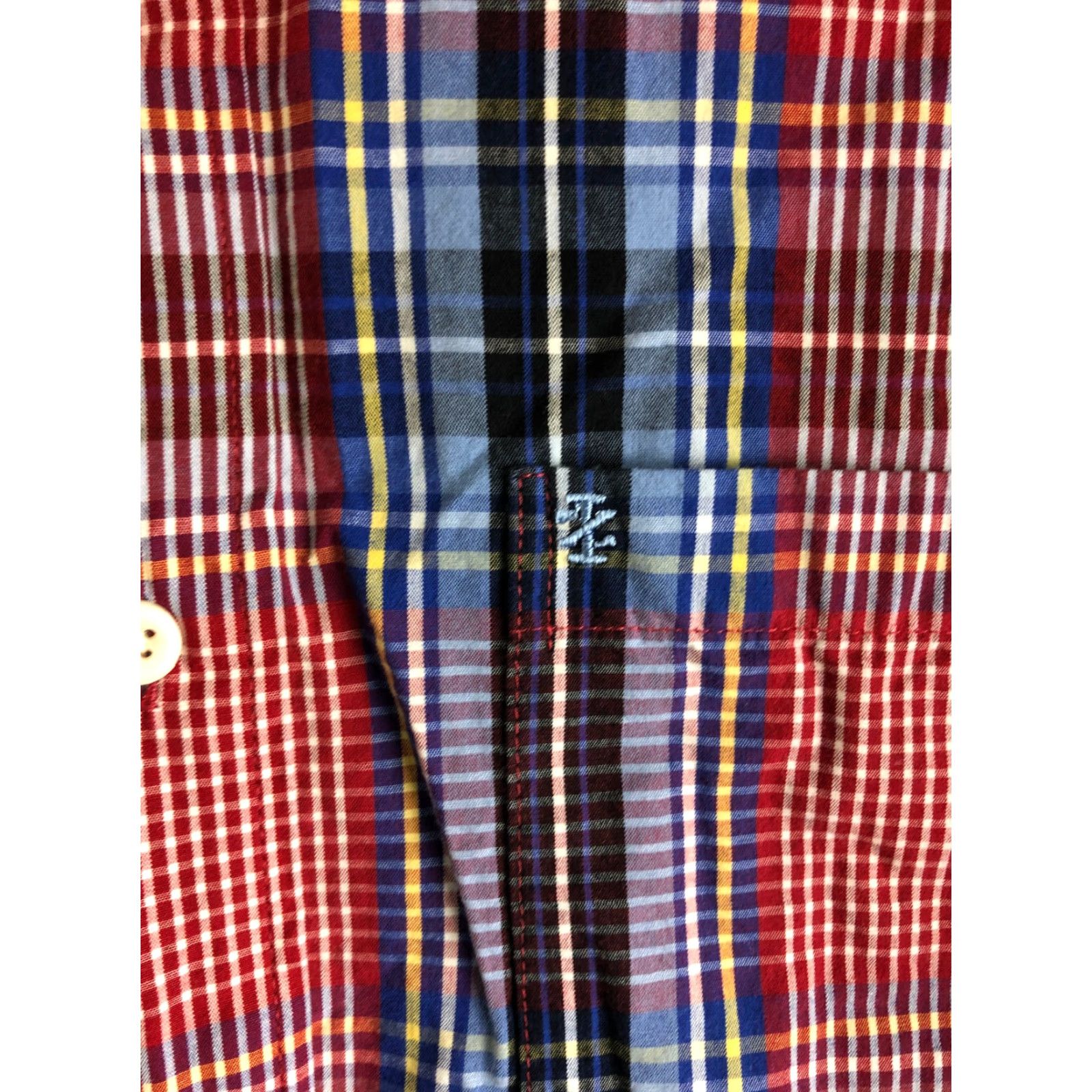 Izod IZOD Mens Large Red Plaid Long Sleeve Button-Down Collar Shirt Size US L / EU 52-54 / 3 - 2 Thumbnail