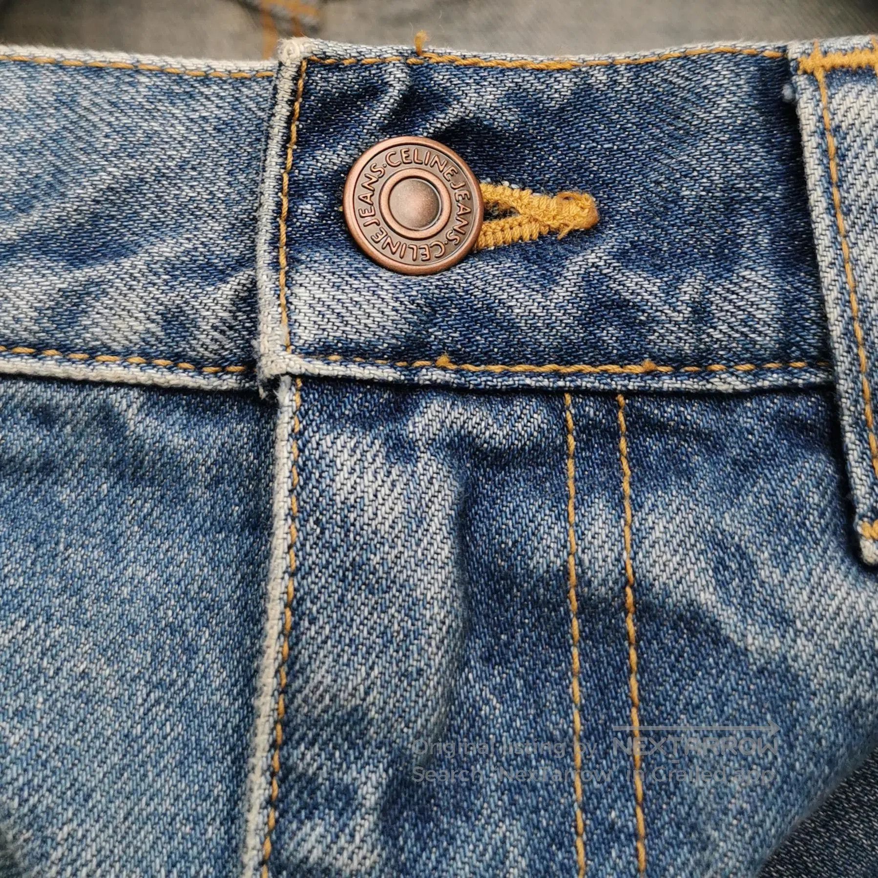 Celine Celine Blue Denim High Waist Skirt. Size 28" / US 6 / IT 42 - 5 Thumbnail