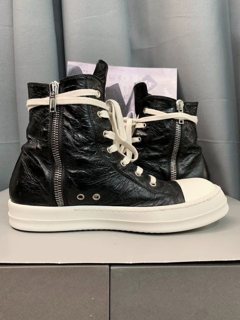Rick Owens Rick Owens Black and white high-top imitation Converse sne Size US 10 / EU 43 - 9 Thumbnail