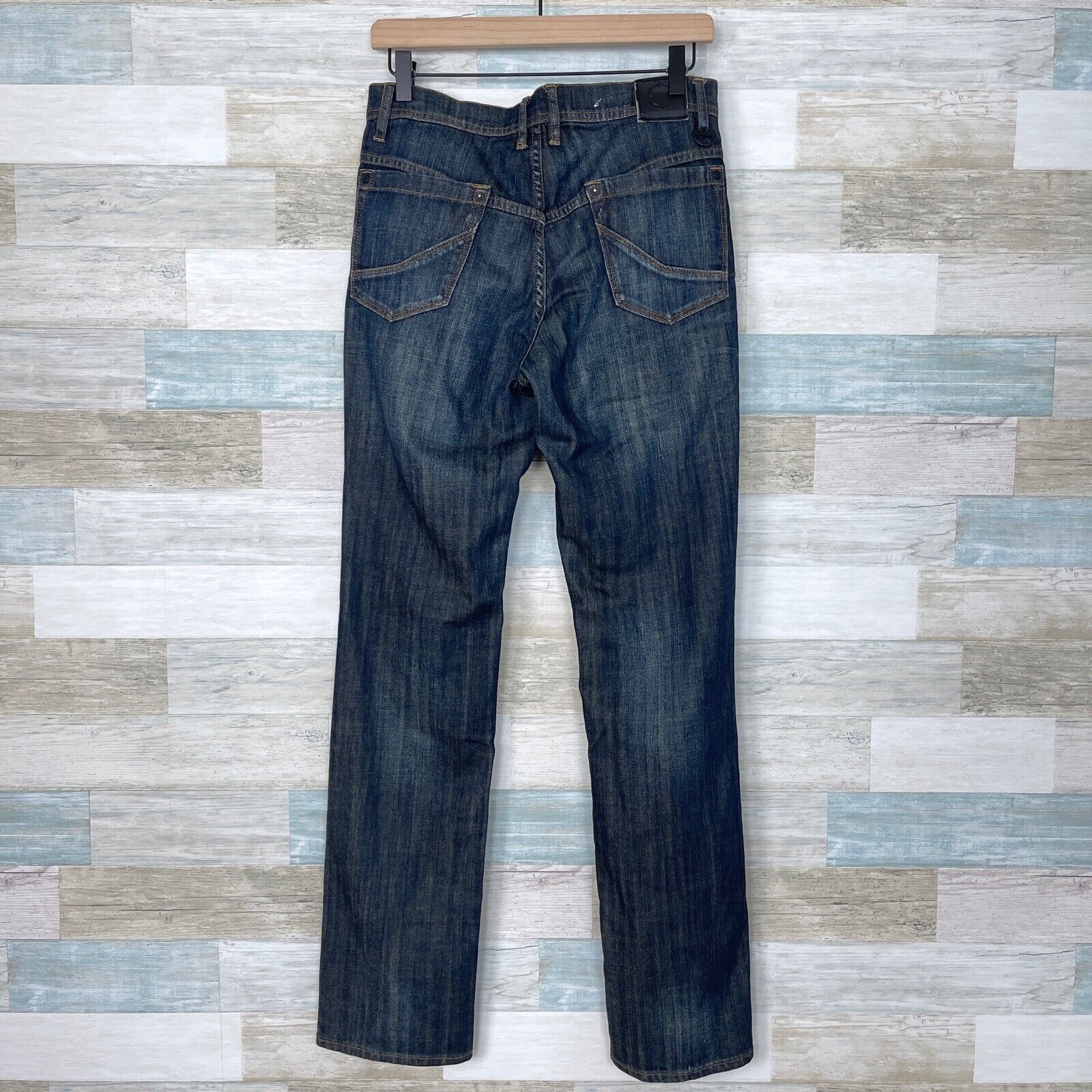 Empyre Empyre Skeletor Slim Straight Leg Jeans Dark Stretch 30 Size US 30 / EU 46 - 4 Thumbnail