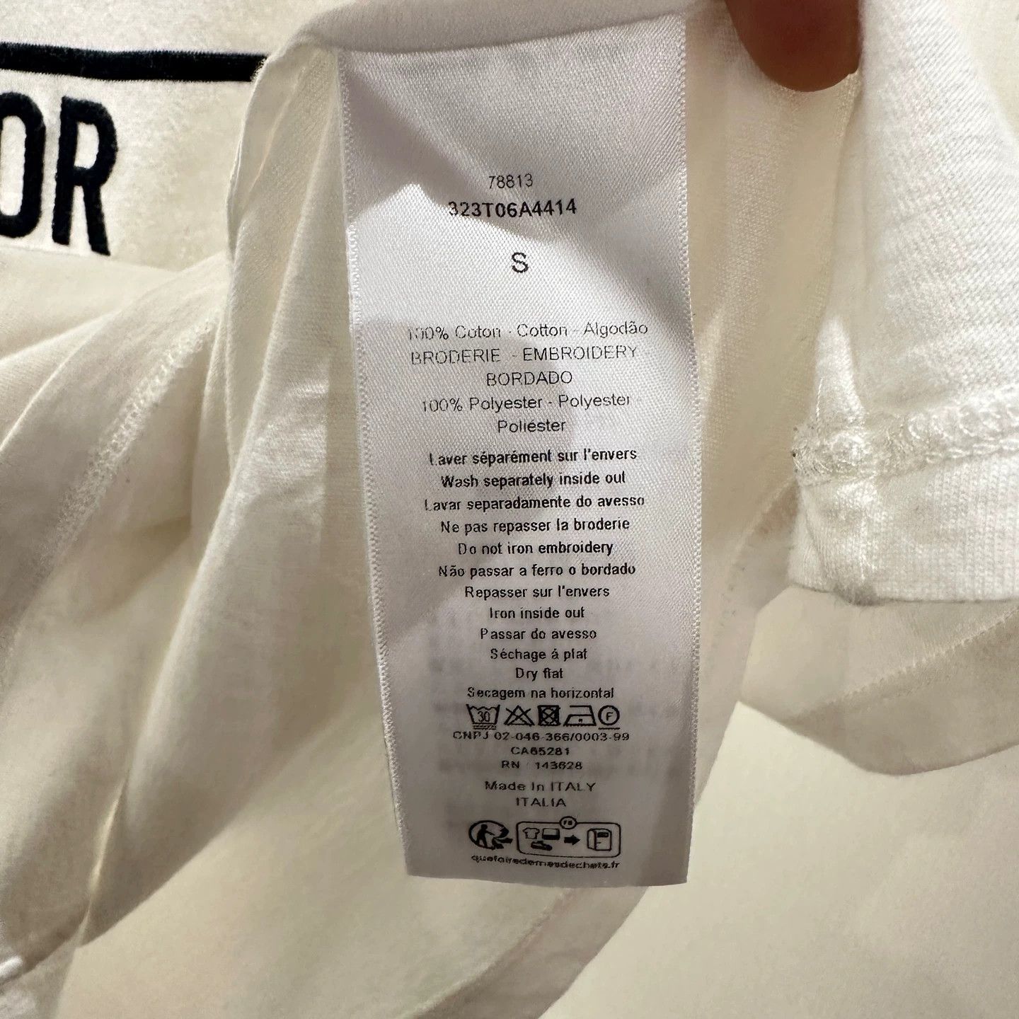 Christian Dior Monsieur Christian Dior apr762 Star Slogan SS Tee S Cotton Size S / US 4 / IT 40 - 4 Thumbnail