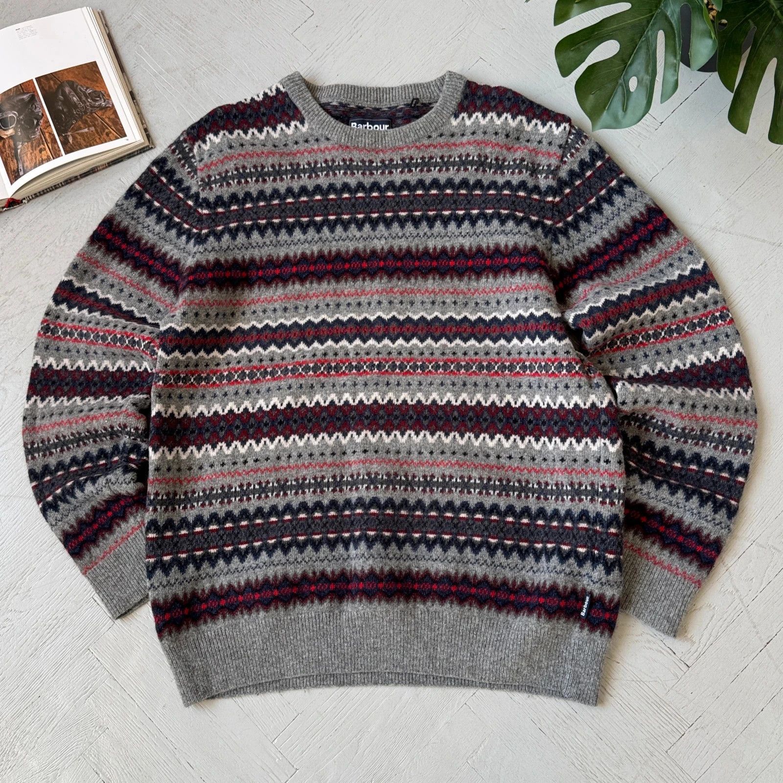 Barbour Barbour Chunky Knit Pure Wool Sweater Size US XL / EU 56 / 4 - 1 Thumbnail