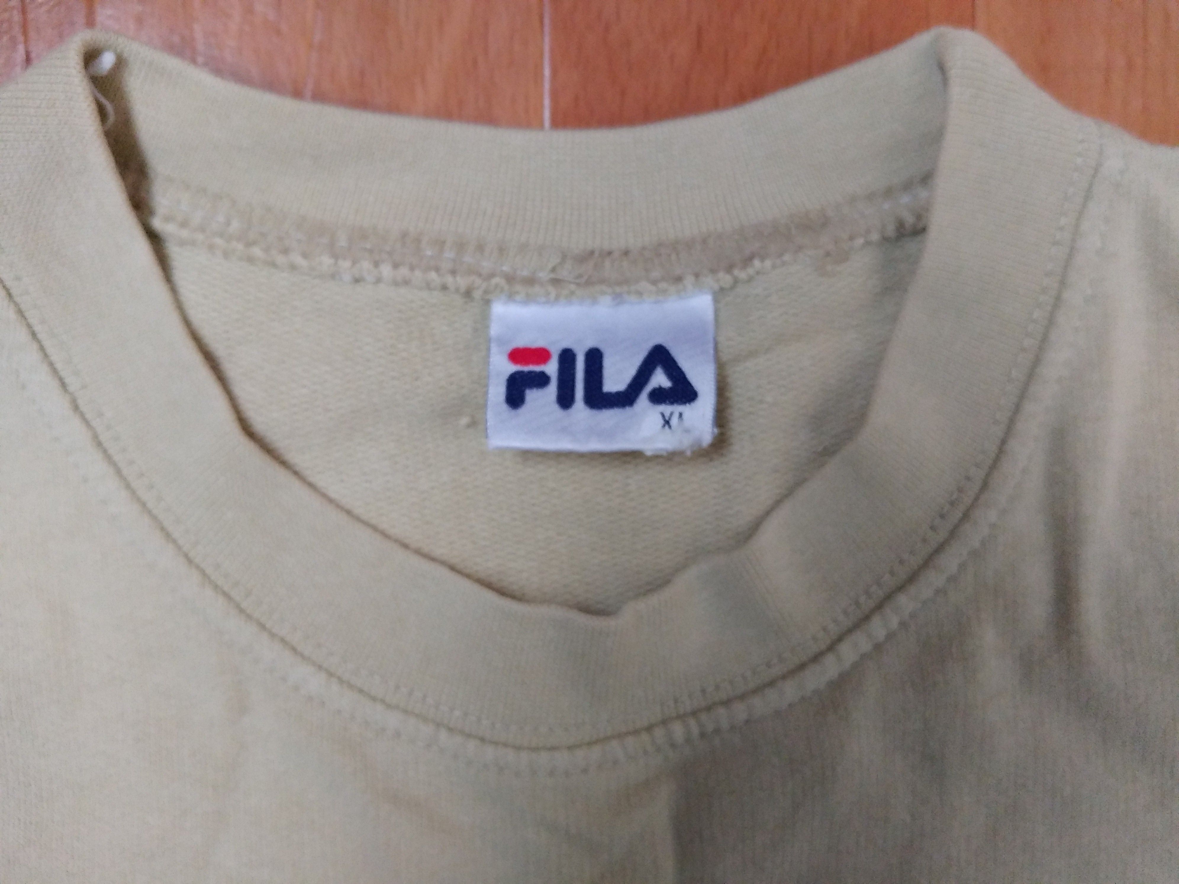 Fila FILA t-shirt, beige vintage basketball jersey 90s hip hop XL Size US XL / EU 56 / 4 - 7 Thumbnail