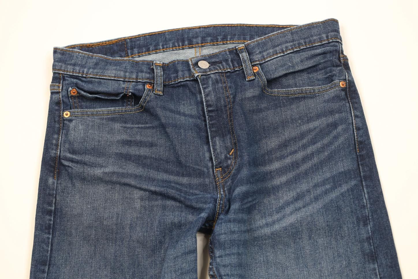 Levi's Vintage Y2K Levis 513 Slim Stretch Straight Leg Denim Jeans Size US 34 / EU 50 - 2 Thumbnail