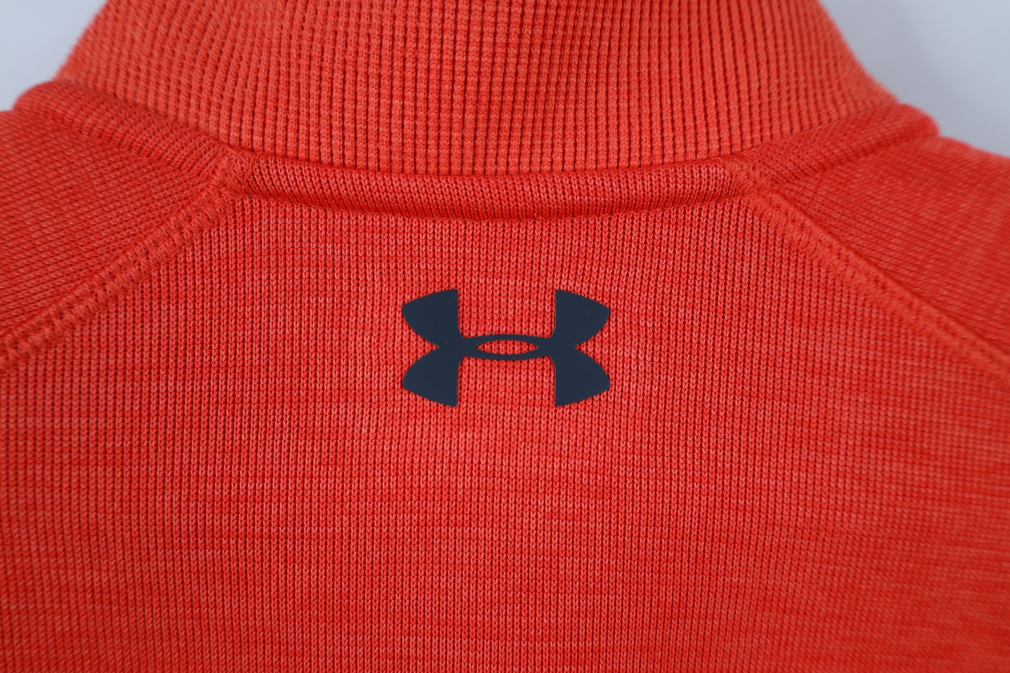 Under Armour × Vintage Under Armour Storm Half Zip Fleece Lined Sweater Orange Size US L / EU 52-54 / 3 - 8 Thumbnail