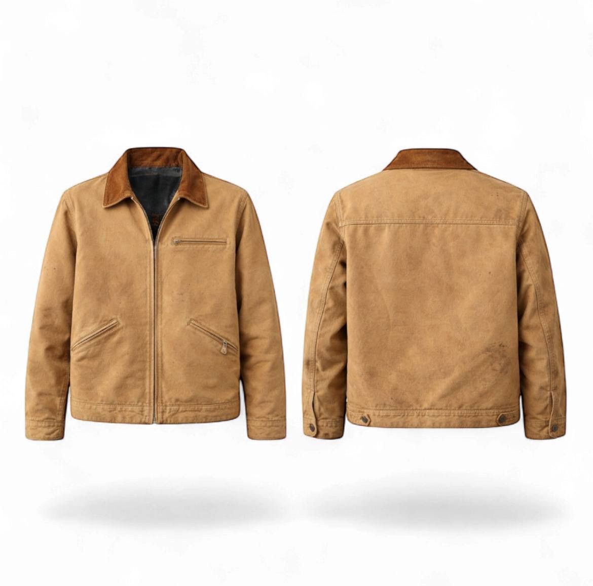 Carhartt 90’S CARHARTT TRASHED DETROID AMERICAN ICONIC JACKET COAT 42 Size US M / EU 48-50 / 2 - 3 Thumbnail