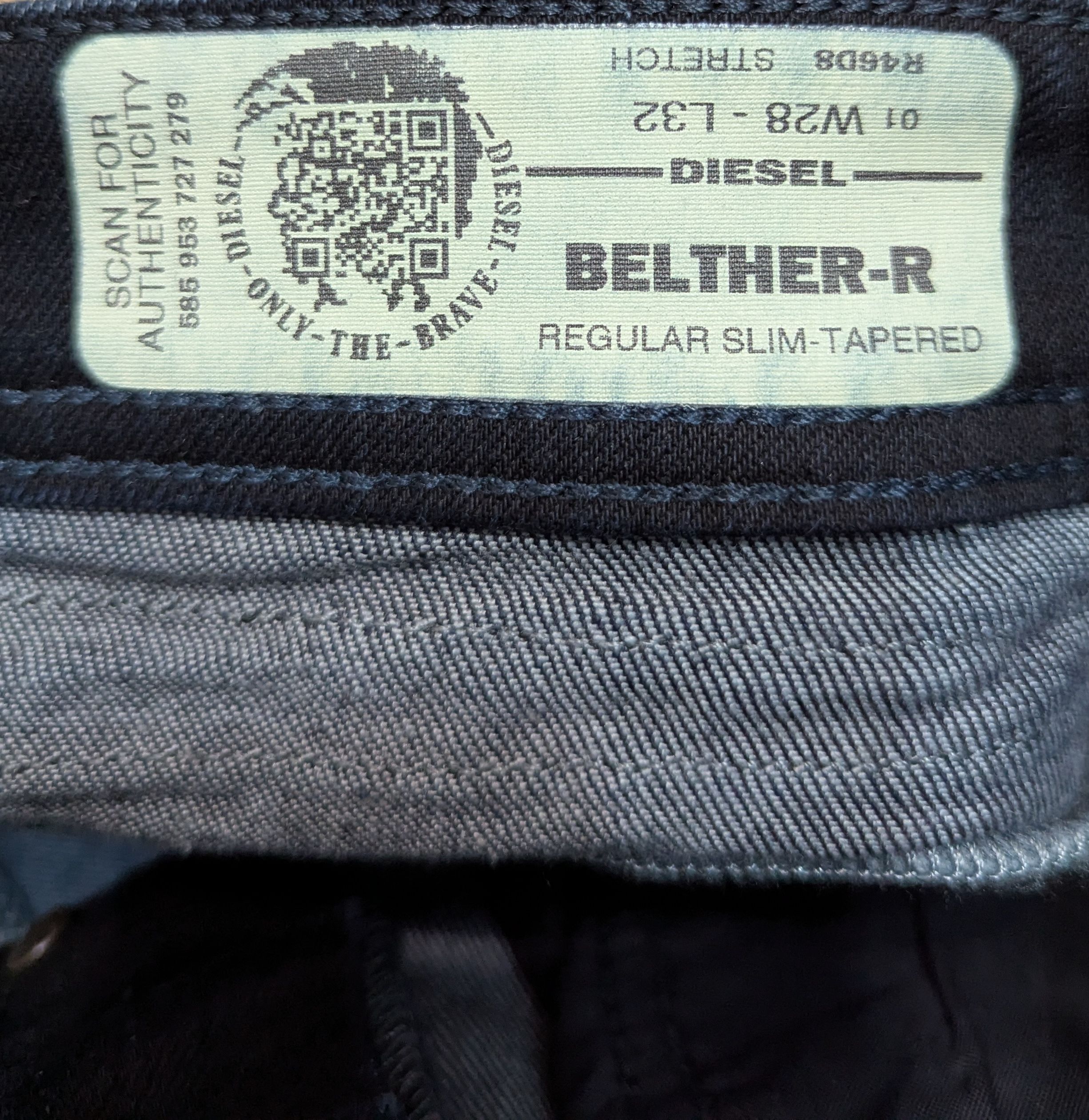 Diesel DIESEL BELTHER-R R46D8 Regular Slim-Tapered Denim Jeans Size US 30 / EU 46 - 5 Thumbnail