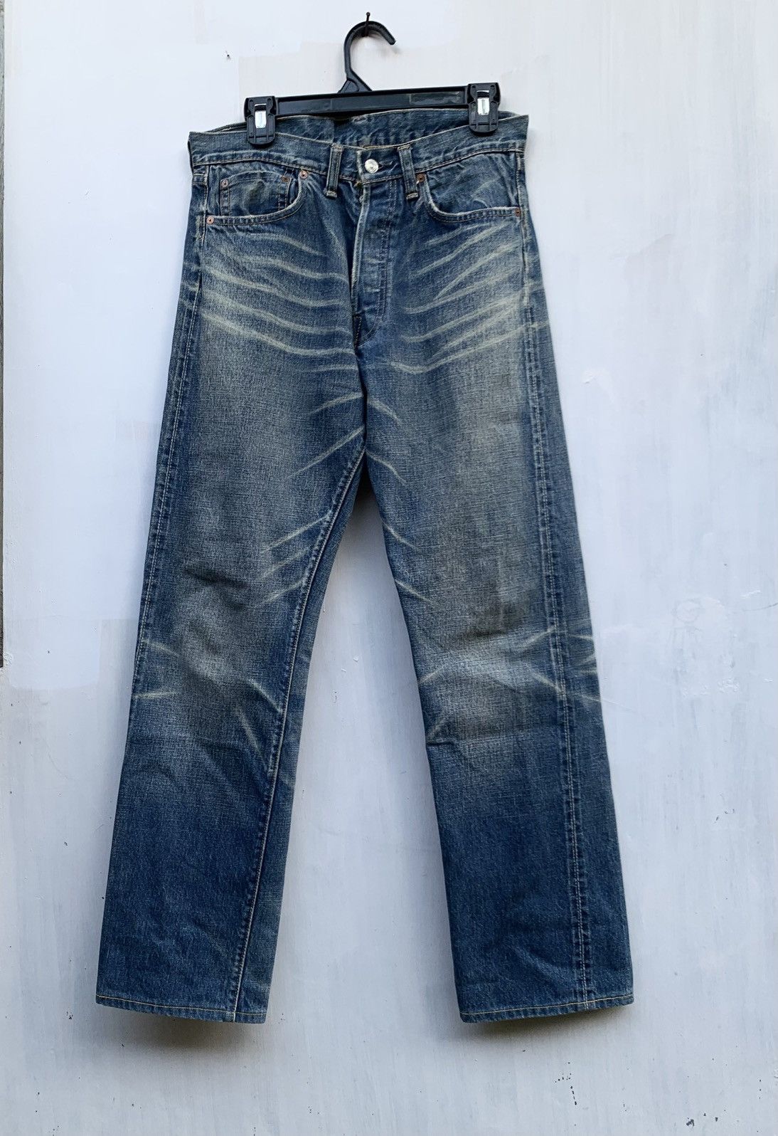 Vintage Denime japan distressed raw selvedge denim