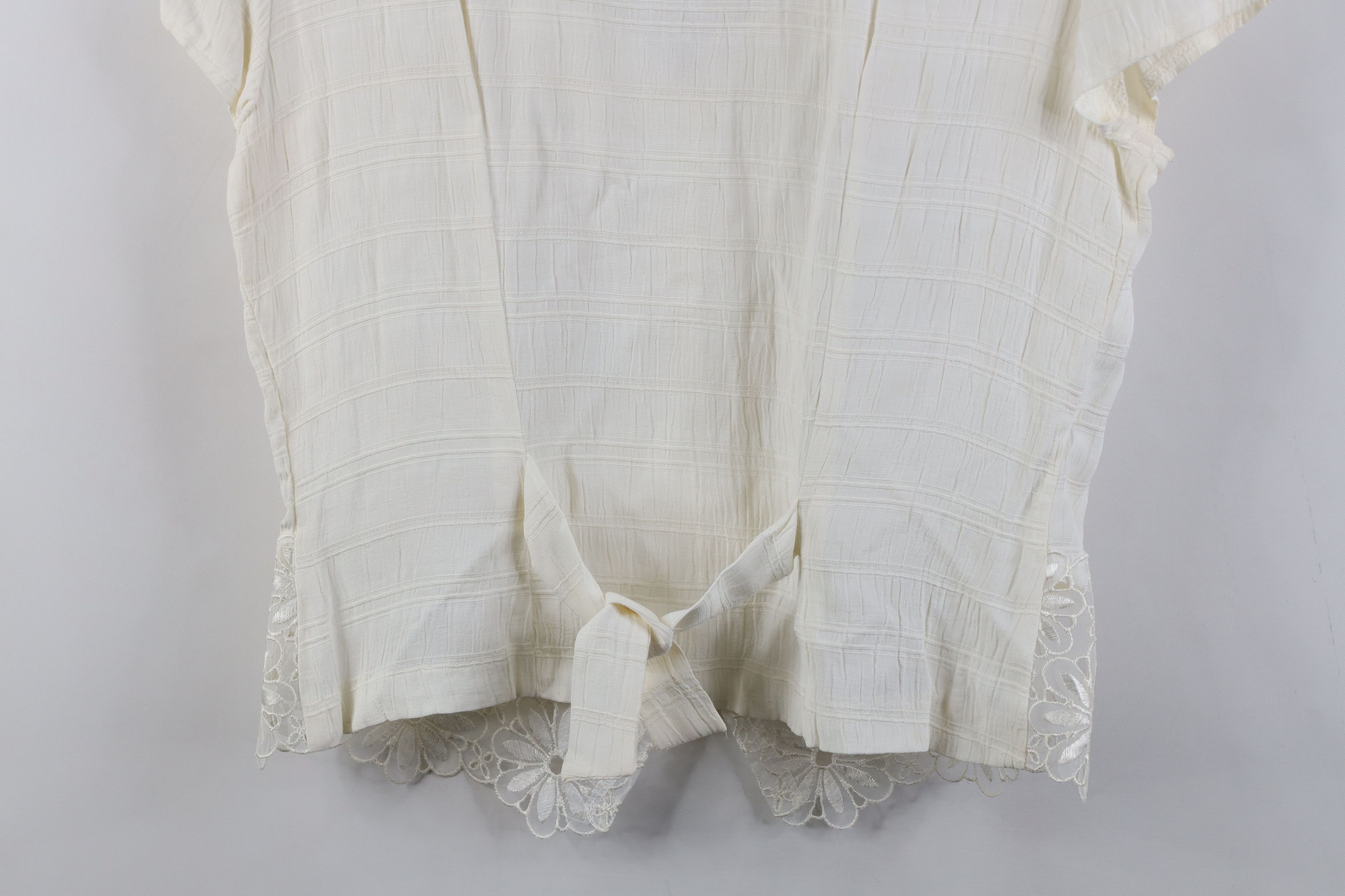 Vintage Vintage 90s Babydoll Cropped Flower Bella Fairy Button Shirt Size M / US 6-8 / IT 42-44 - 13 Thumbnail