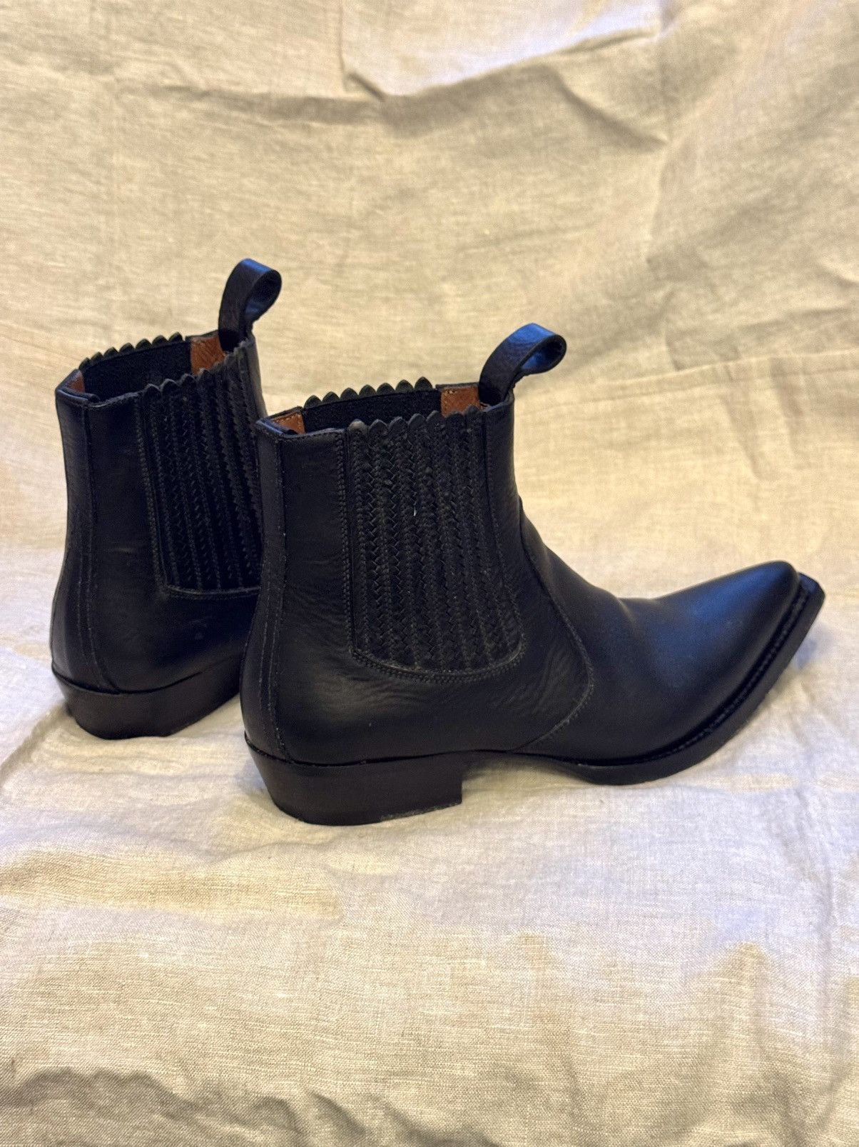 Givenchy black leather givenchy western boots 40 it men Size US 7 / EU 40 - 8 Thumbnail