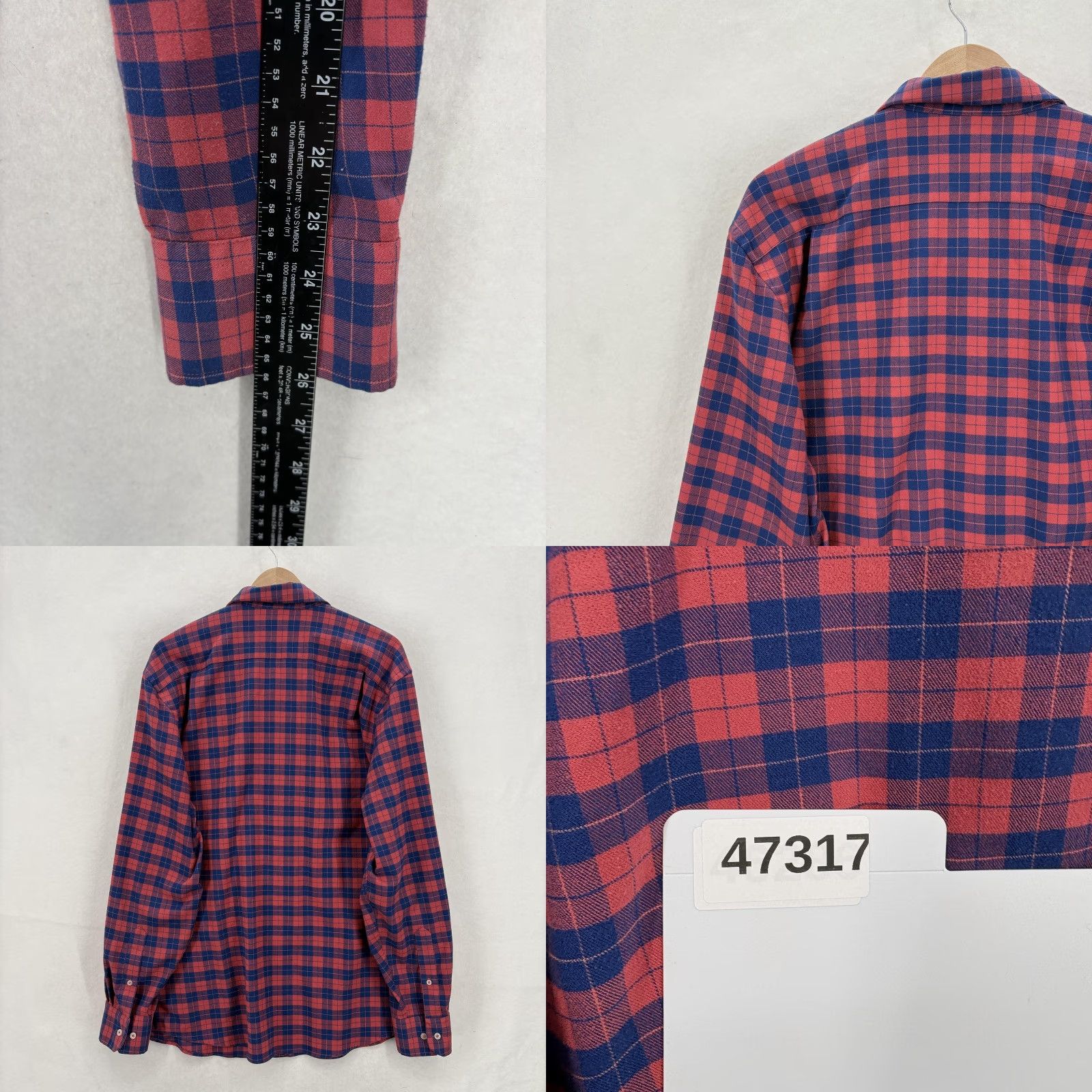 Southern Tide Southern Tide Intercoastal Shirt Mens L Red Plaid Stretch Button-Front Size US L / EU 52-54 / 3 - 8 Thumbnail