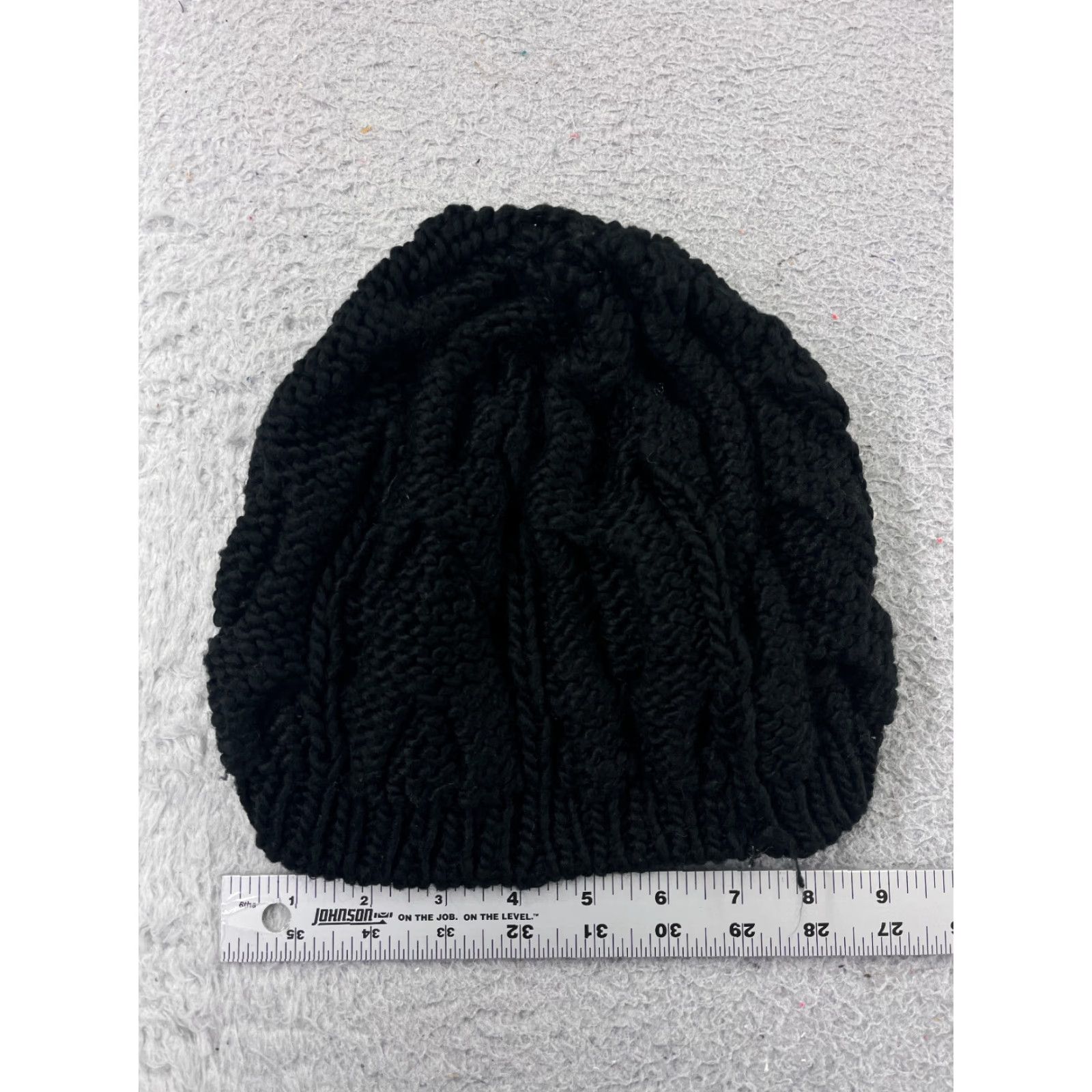 Forever 21 FOREVER 21 Beanie Toque Womens One Size Black Cable Knit 100% Acrylic Snow Ski - Hat - Beanie - Women - One Size - Black - Ski Theme Size ONE SIZE - 4 Thumbnail