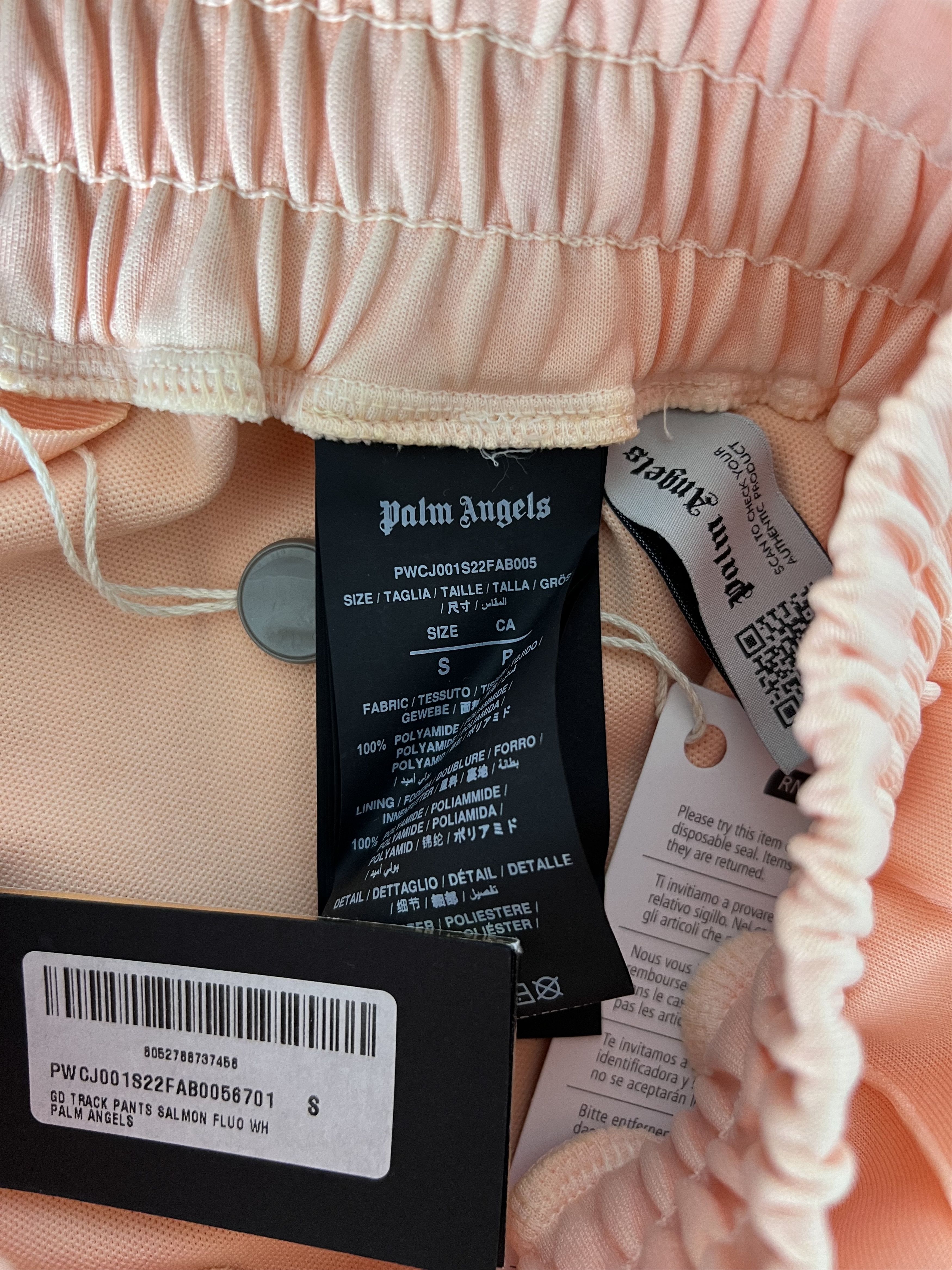Palm Angels Palm Angels GD Track Pants in Salmon Fluo Pink Size US 30 / EU 46 - 8 Thumbnail