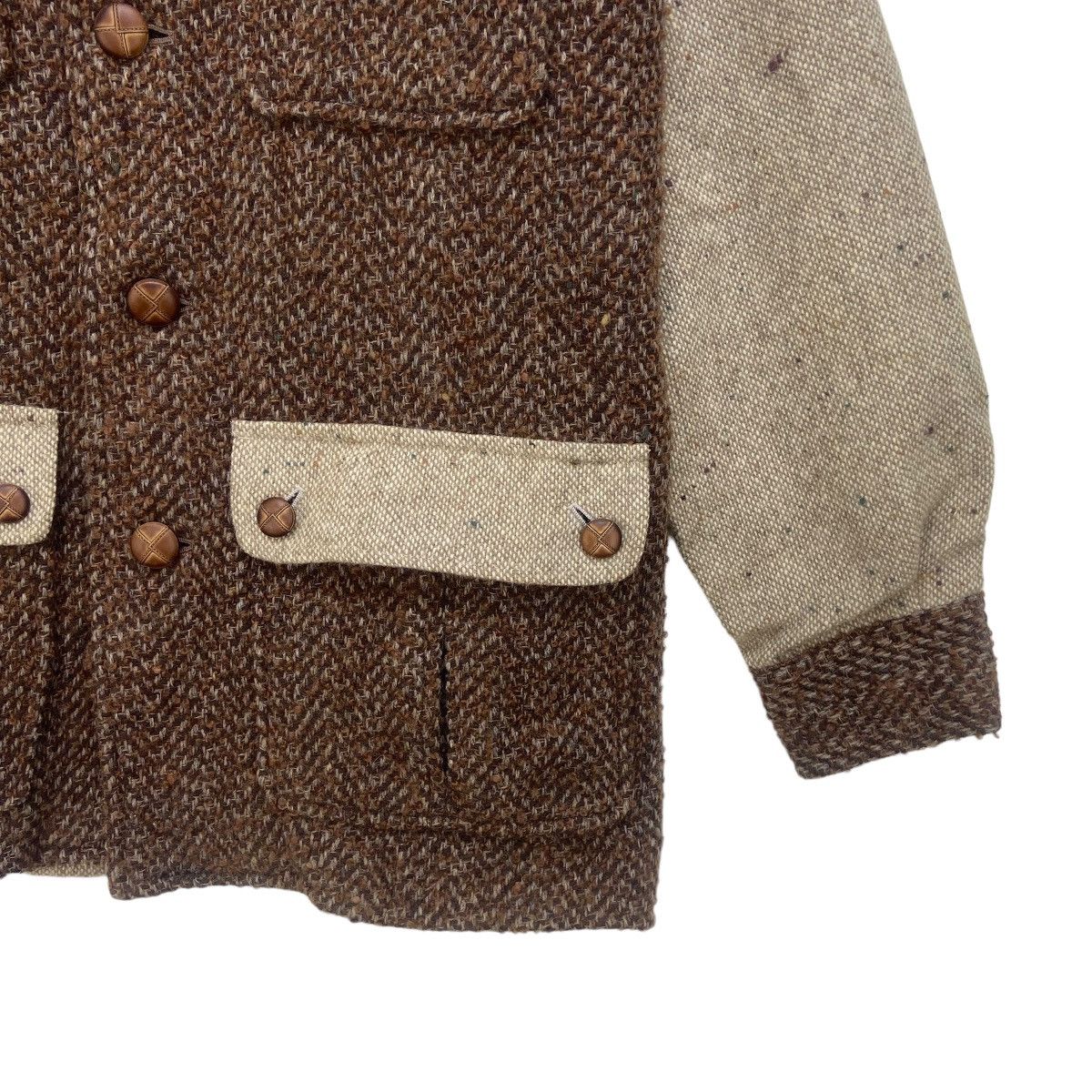 Japanese Brand × Vintage Vintage Japanese Brand Patchwork Rework Wool Jacket Size US S / EU 44-46 / 1 - 6 Thumbnail