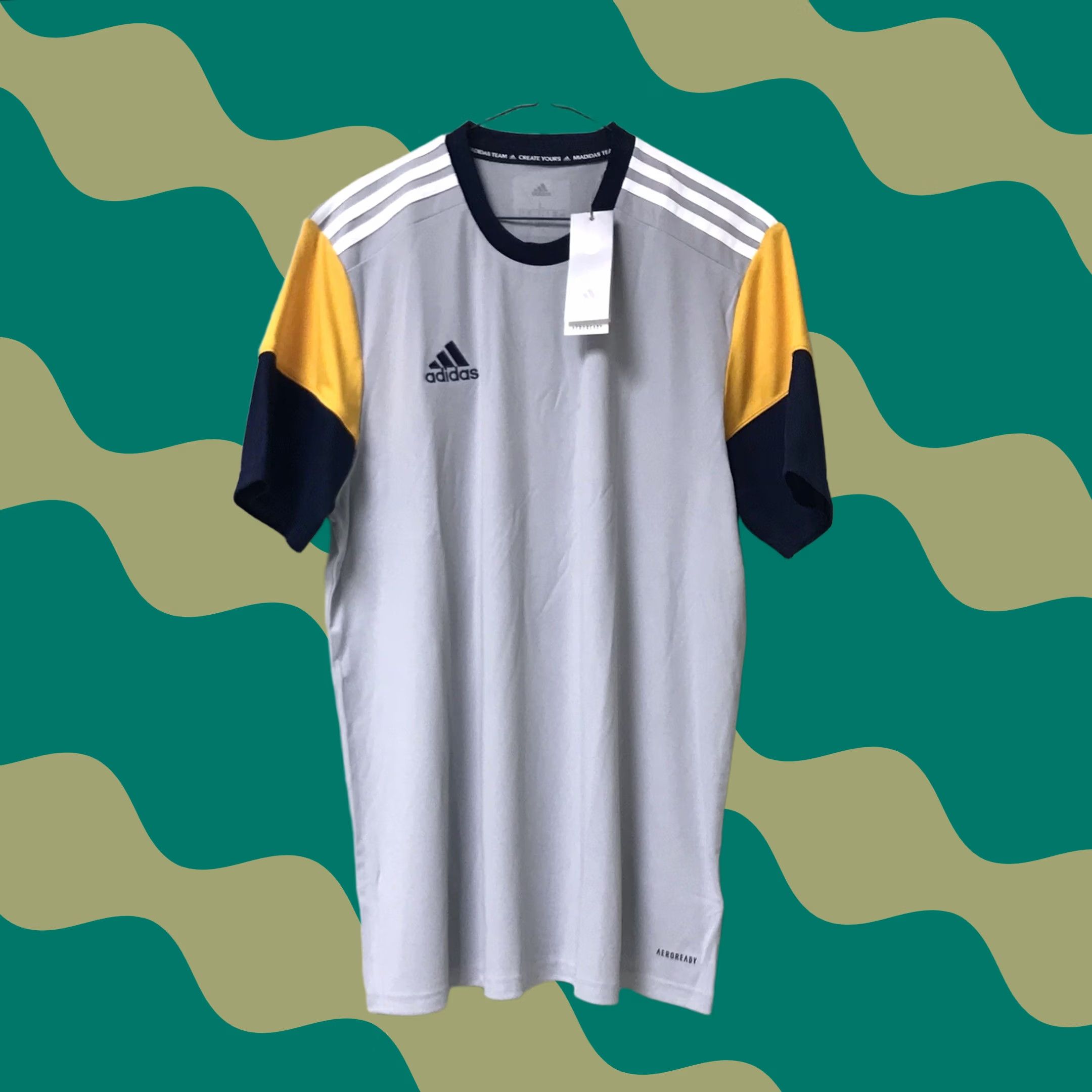 Adidas Adidas Men Multicolor Colorblock Aeroready Training Football Soccer Jersey L Size US L / EU 52-54 / 3 - 1 Thumbnail