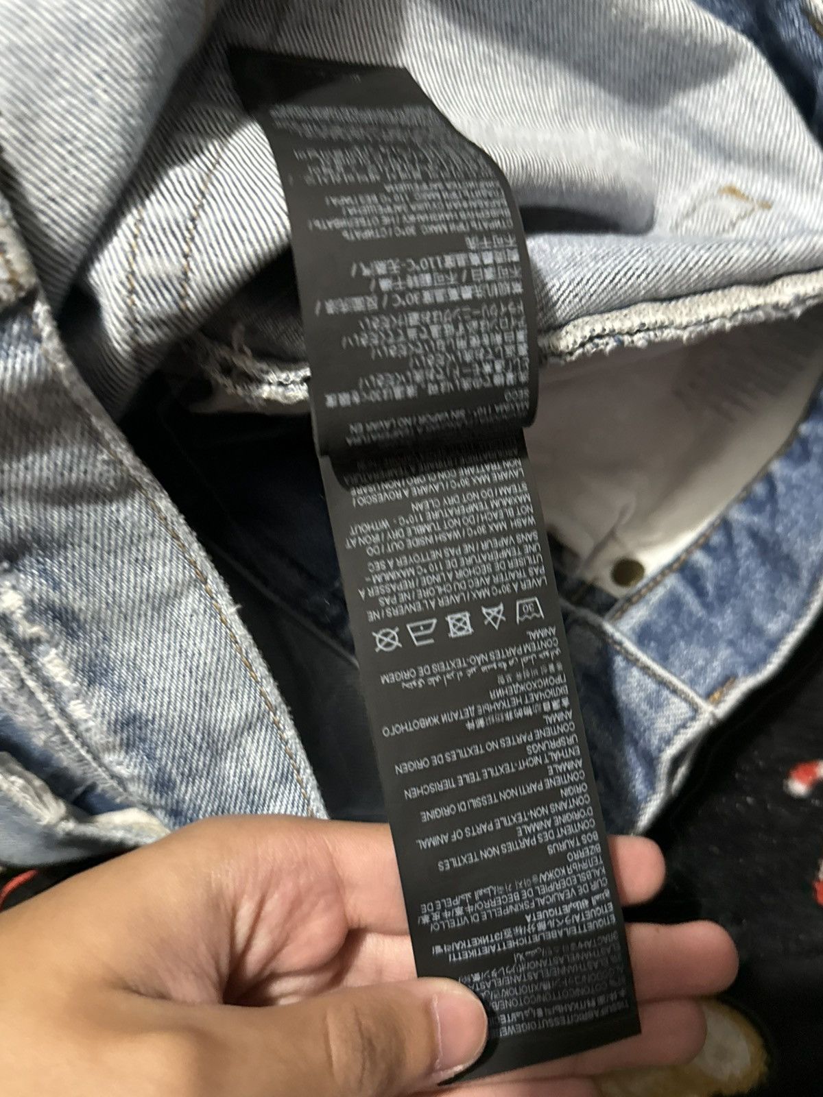 Saint Laurent Paris Saint laurent distressed light blue D02 Size US 27 - 4 Thumbnail