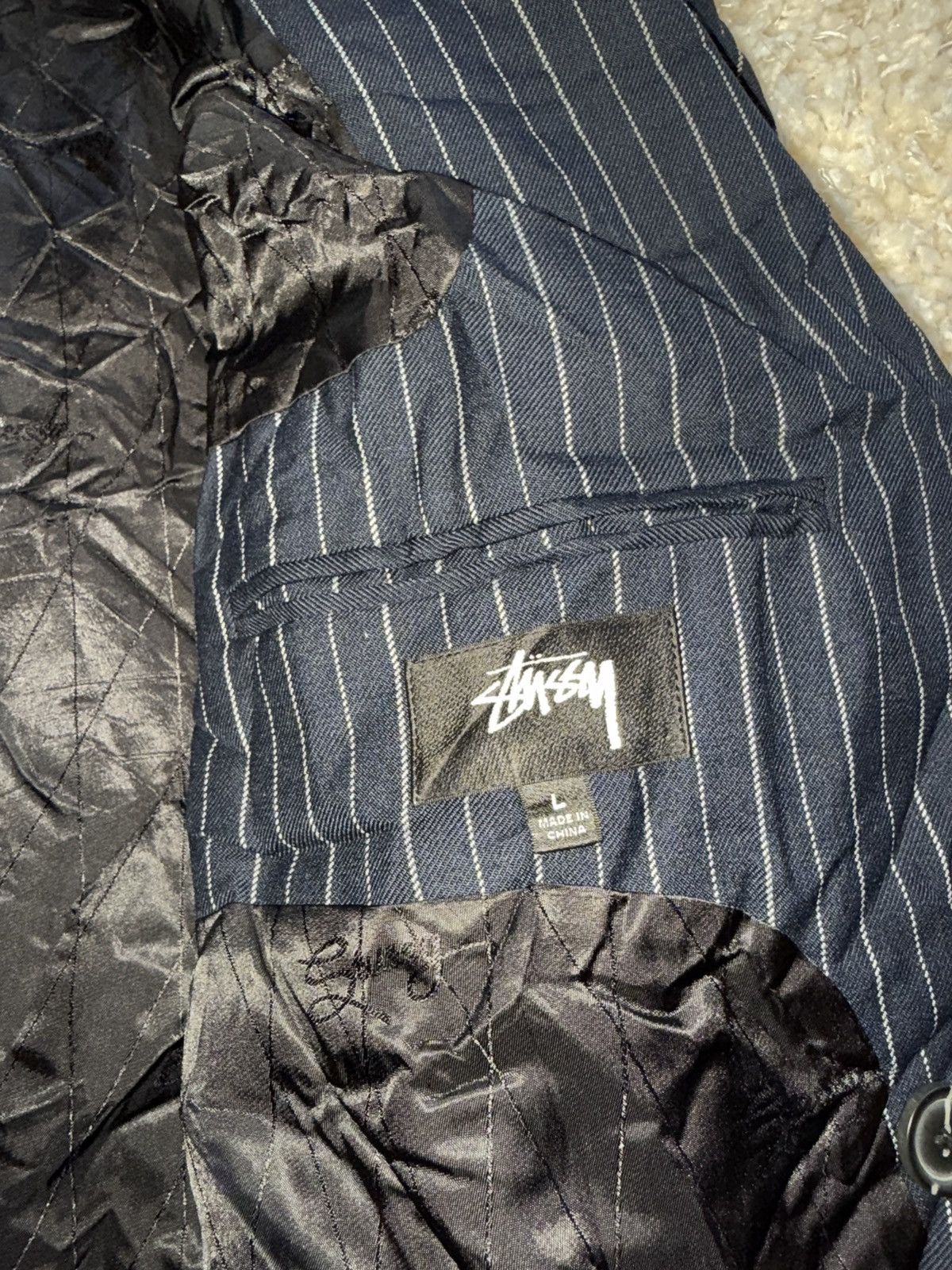 Stussy STUSSY WRINKLED PINSTRIPE SUIT Size 42R - 3 Thumbnail