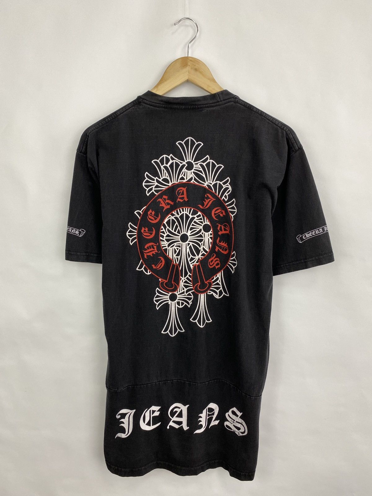 Japanese Brand × Vintage Y2K Cheera Jeans Big Logo Inspired by chrome H T-Shirt Size US L / EU 52-54 / 3 - 3 Thumbnail