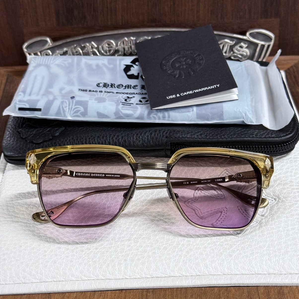 Chrome Hearts Chrome Hearts LMGA 1/1 ‘Lakers’ Sunglasses Size ONE SIZE - 2 Thumbnail