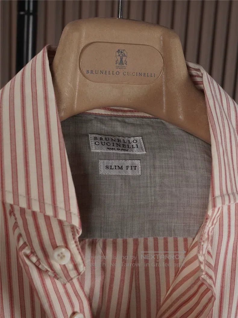 Brunello Cucinelli Brunello Cucinelli size 39 Men's Island Cotton Shirt Size US M / EU 48-50 / 2 - 4 Thumbnail