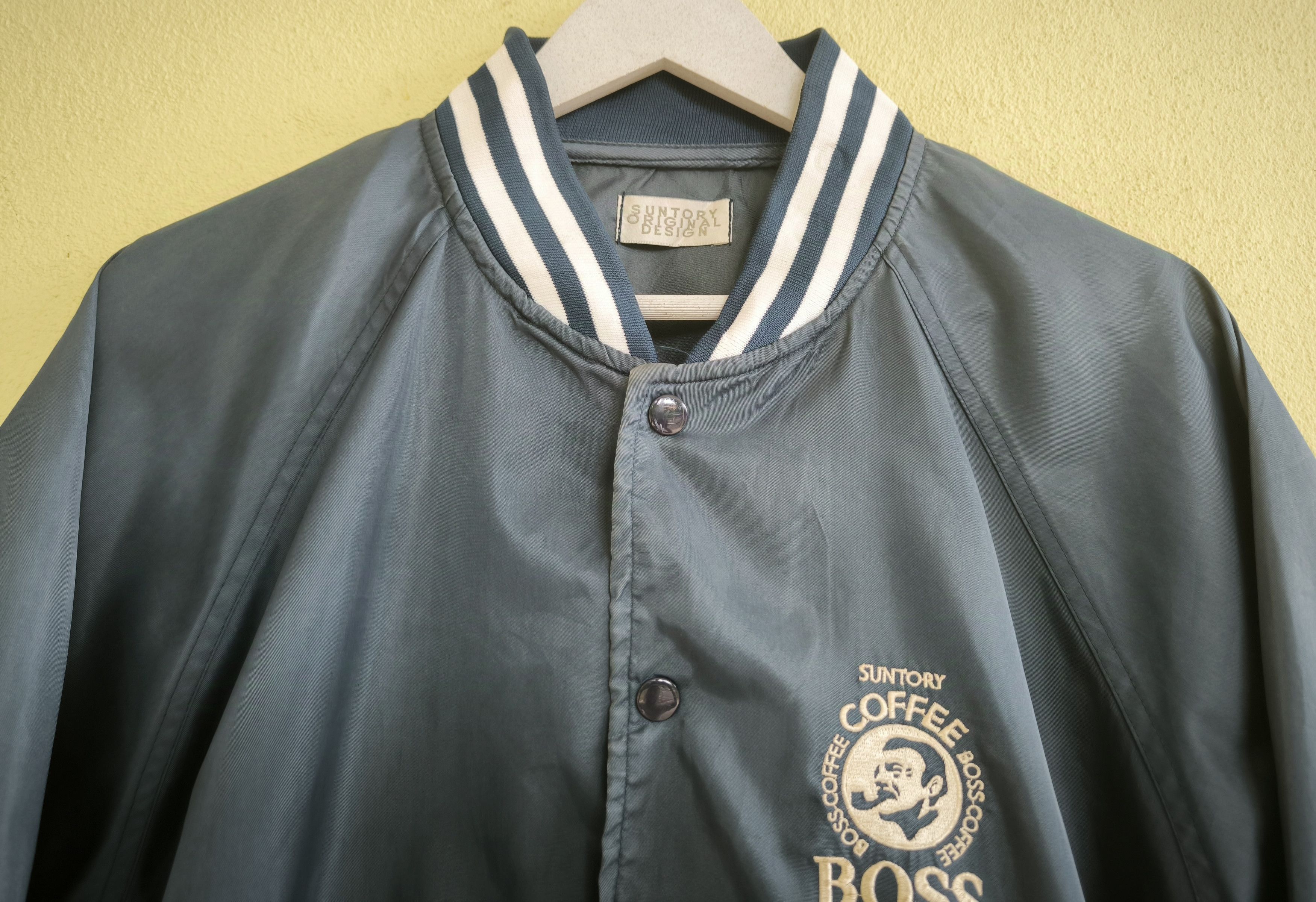 Japanese Brand SUNTORY BOSS COFFEE nylon bomber jacket Size US L / EU 52-54 / 3 - 2 Thumbnail