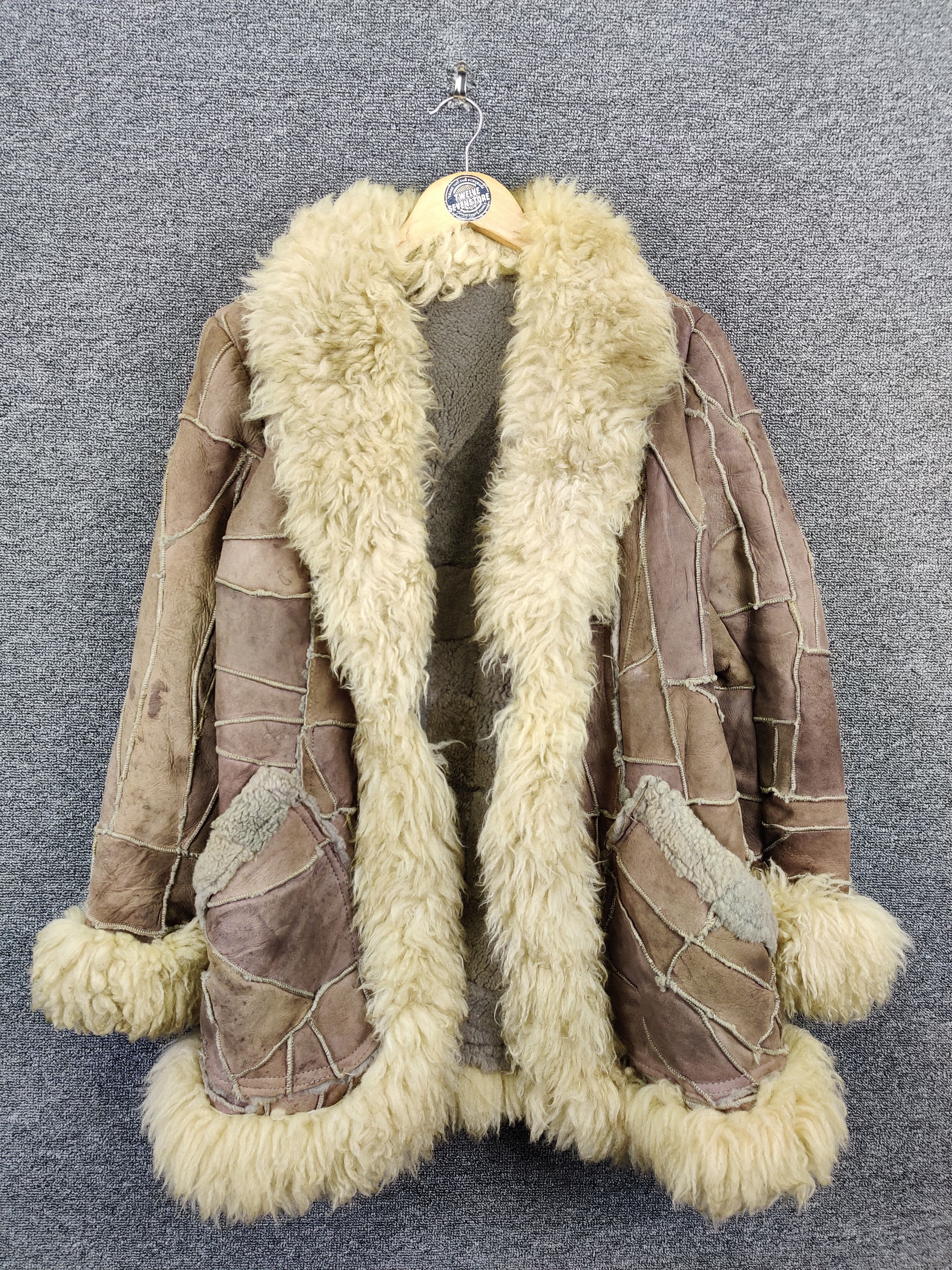 If Six Was Nine Vintage Patchwork Mink Fur Suede Leather Jacket Size US M / EU 48-50 / 2 - 1 Thumbnail