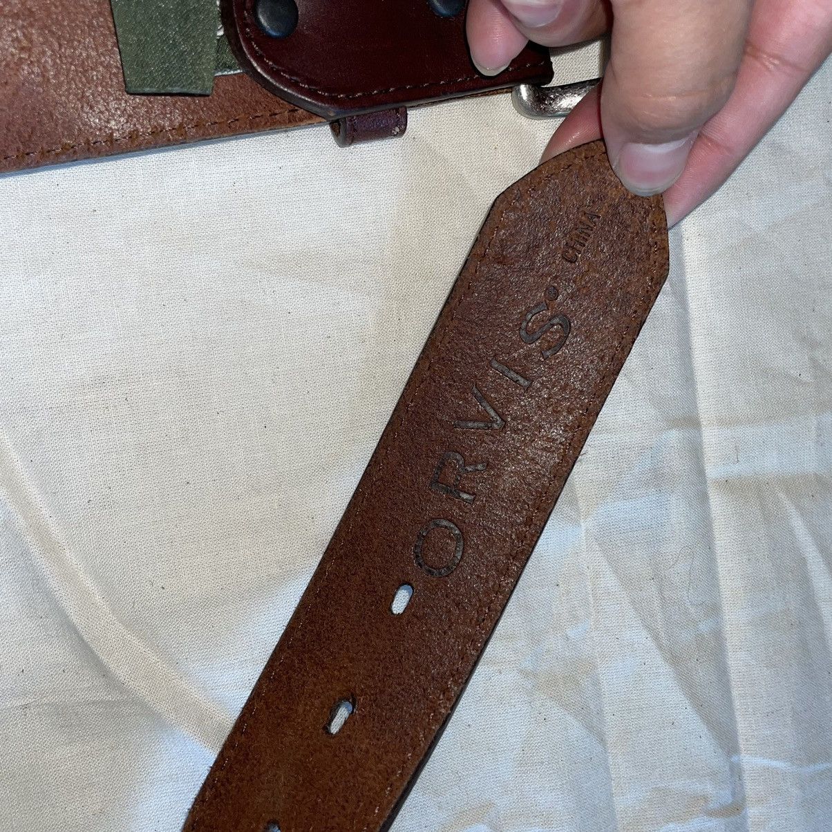 Orvis Orvis Buffalo Nickel Woven Leather Belt Size ONE SIZE - 4 Thumbnail