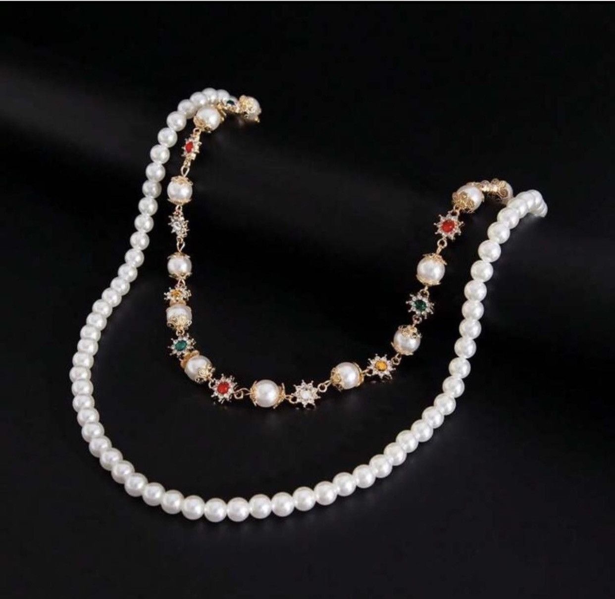 Other Gold and pearls wallet chain Size ONE SIZE - 2 Thumbnail