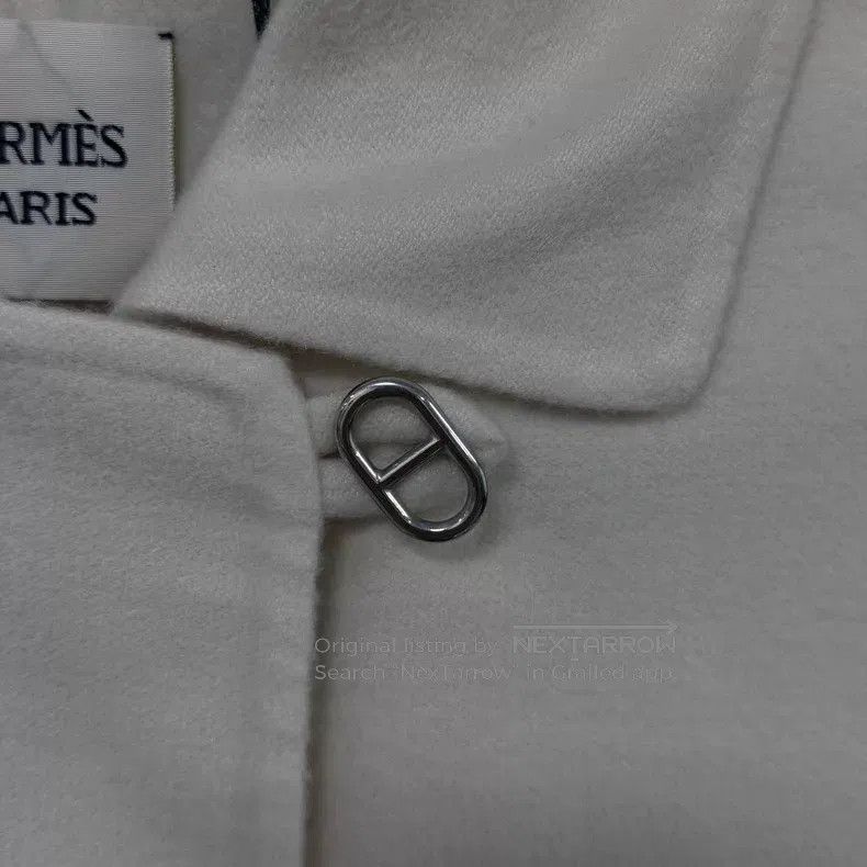 Hermes Hermes Off-white Cashmere Overcoat Size XS / US 0-2 / IT 36-38 - 6 Thumbnail