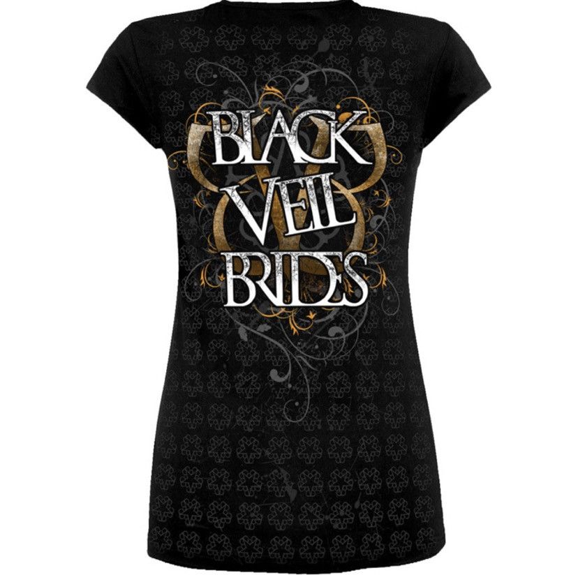 Band Tees Black Veil Brides Vintage Tunic 2 Side Metal Emo Punk Goth Size S / US 4 / IT 40 - 5 Thumbnail
