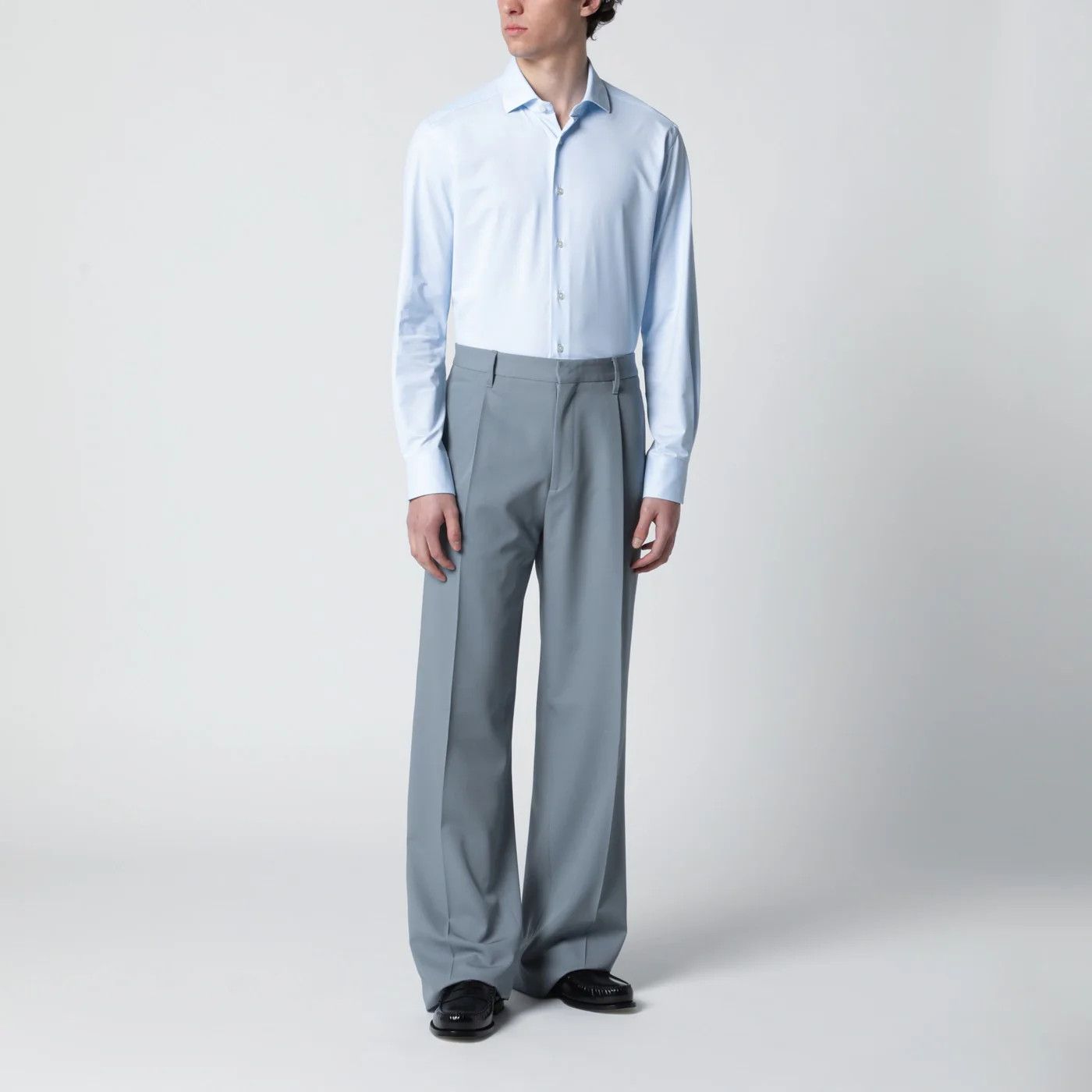 Lardini o1d2blof0526 Wool Trousers Pants in Gray Size US 36 / EU 52 - 2 Thumbnail