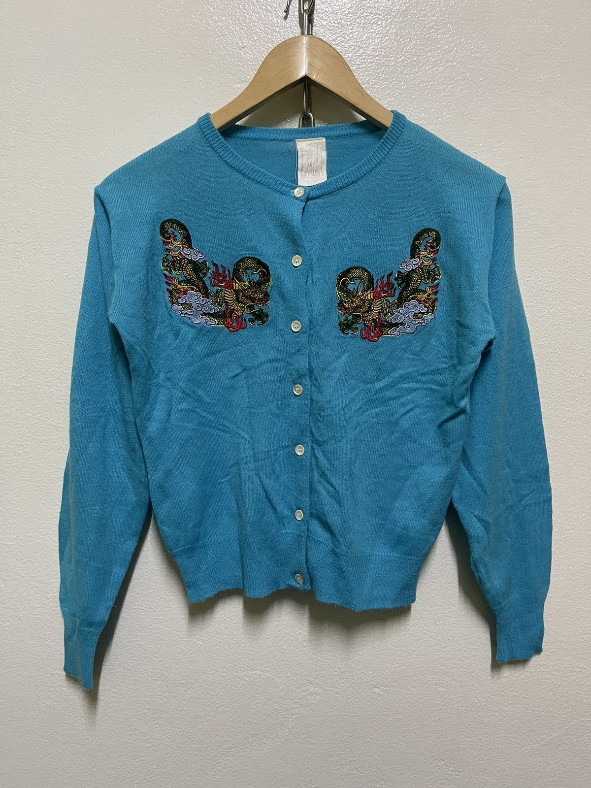 Japanese Brand × Vintage Sukajan Cardigan Japan Vintage Size S / US 4 / IT 40 - 1 Thumbnail
