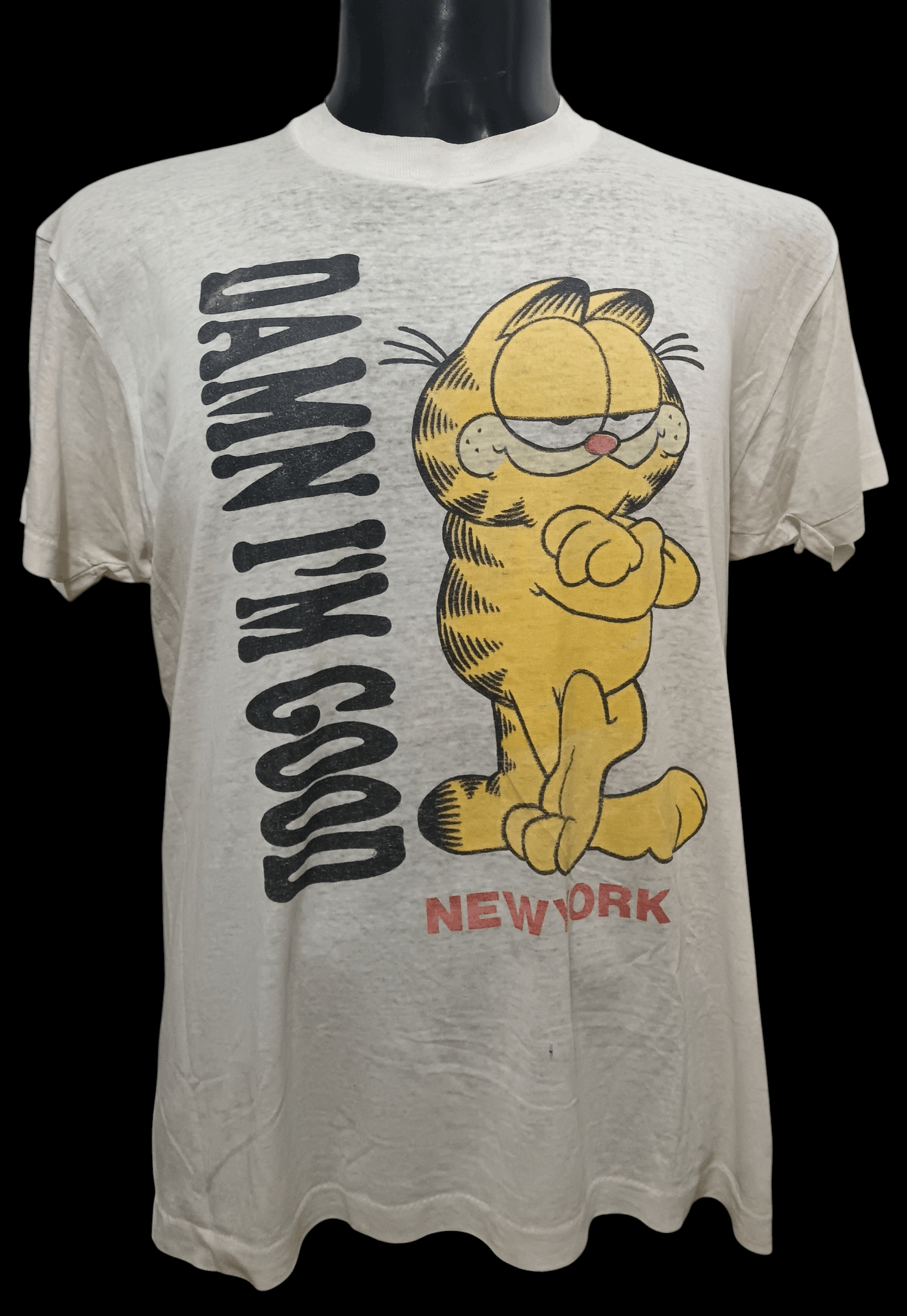 Vintage VINTAGE 80S GARFIELD NEW YORK SHIRT Size US L / EU 52-54 / 3 - 1 Thumbnail