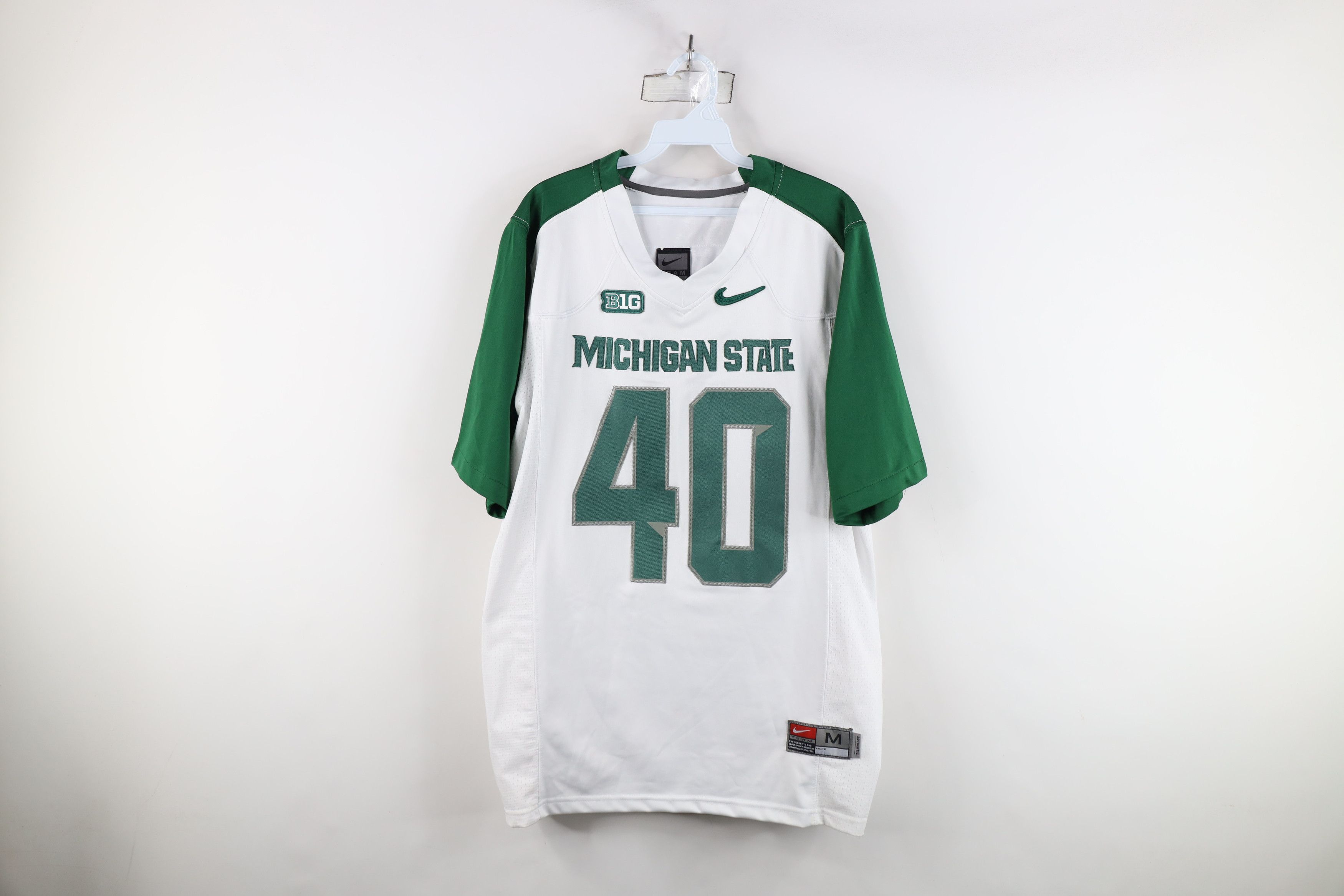 Nike × Vintage Nike Michigan State University Football Jersey #40 Size US M / EU 48-50 / 2 - 1 Thumbnail