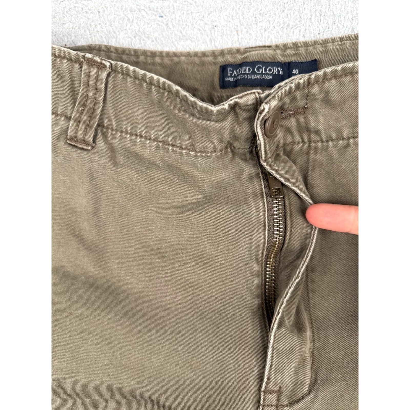 Faded Glory Faded Glory Shorts Men 40 Brown Cargo 9" 100% Cotton Twill Hiking Camping Casual Size US 40 / EU 56 - 6 Thumbnail