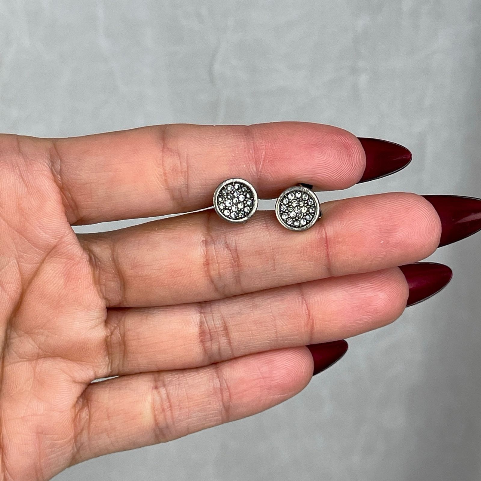 American Eagle Outfitters American Eagle Outfitters Silver Stud Earrings Rhinestones Size ONE SIZE - 15 Thumbnail
