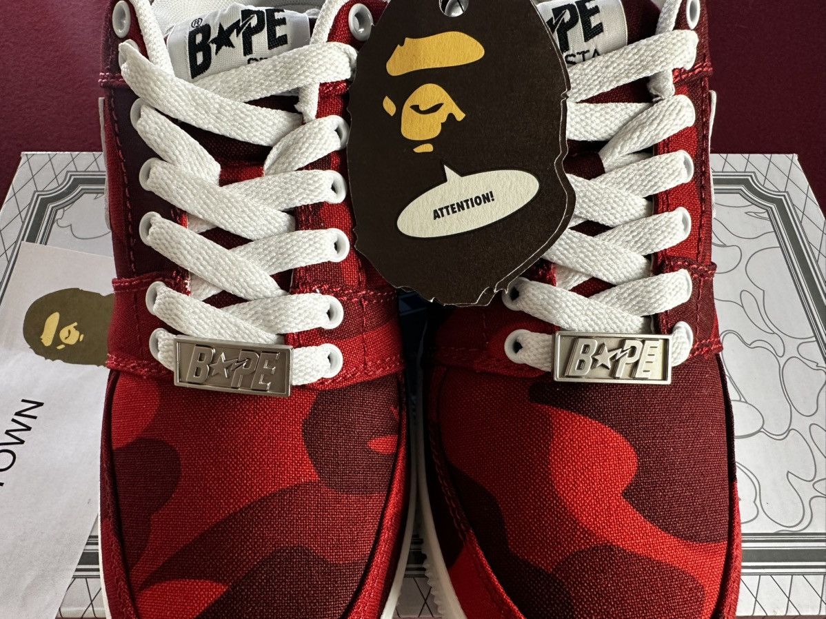 Bape COLOR CAMO BAPE STA LOW (RED) Size US 8.5 / EU 41-42 - 5 Thumbnail