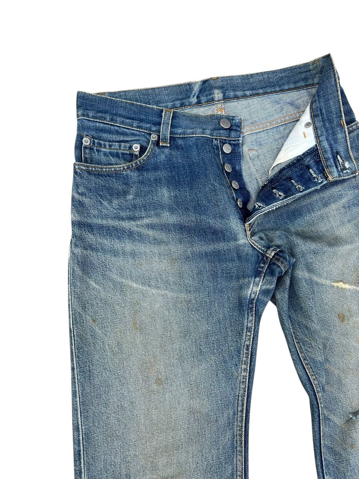Helmut Lang Vintage Helmut Lang GLJeans Aging Distress Mud Denim Jeans Size US 29 - 8 Thumbnail