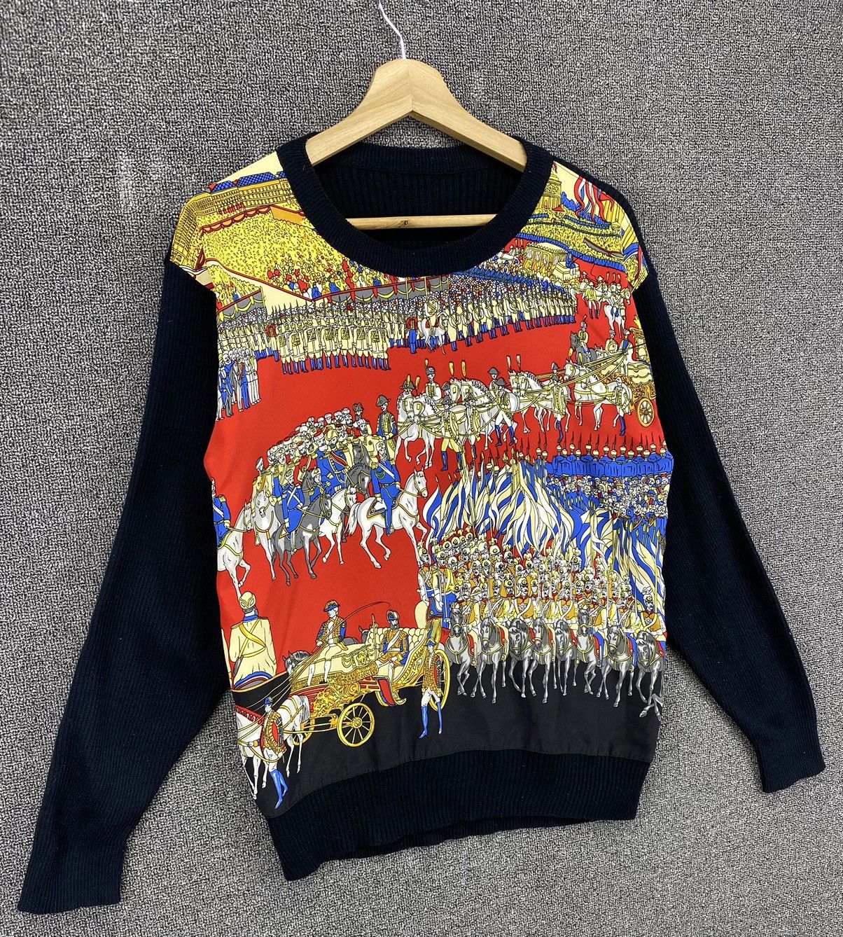 Vintage Vintage Grand Cortege A Moscou Hermes Style Knit Sweater Size M / US 6-8 / IT 42-44 - 2 Thumbnail